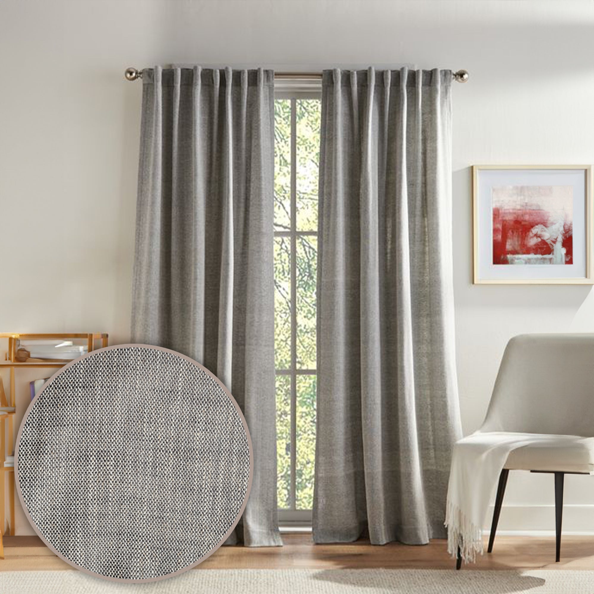 Elegant ROGER Window Curtain Fabric QX139 ROGER - Curtains & Drapes - ebarza Furniture UAE | Shop Modern Furniture in Abu Dhabi & Dubai - مفروشات ايبازرا في الامارات | تسوق اثاث عصري وديكورات مميزة في دبي وابوظبي