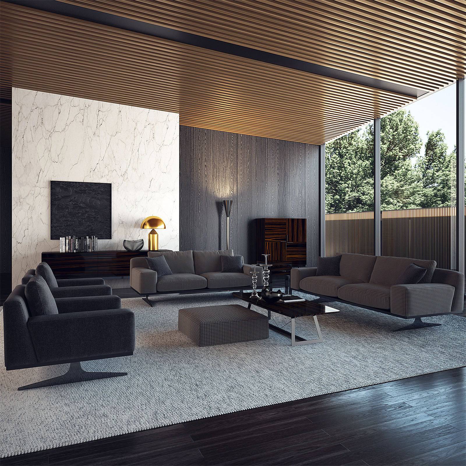 Elegant Sofa Elegant001-Sofa - Sofas - ebarza Furniture UAE | Shop Modern Furniture in Abu Dhabi & Dubai - مفروشات ايبازرا في الامارات | تسوق اثاث عصري وديكورات مميزة في دبي وابوظبي