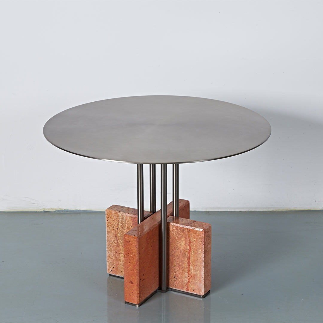 Elysian Travertine Coffee Table JA043-B - Coffee Tables - ebarza Furniture UAE | Shop Modern Furniture in Abu Dhabi & Dubai - مفروشات ايبازرا في الامارات | تسوق اثاث عصري وديكورات مميزة في دبي وابوظبي