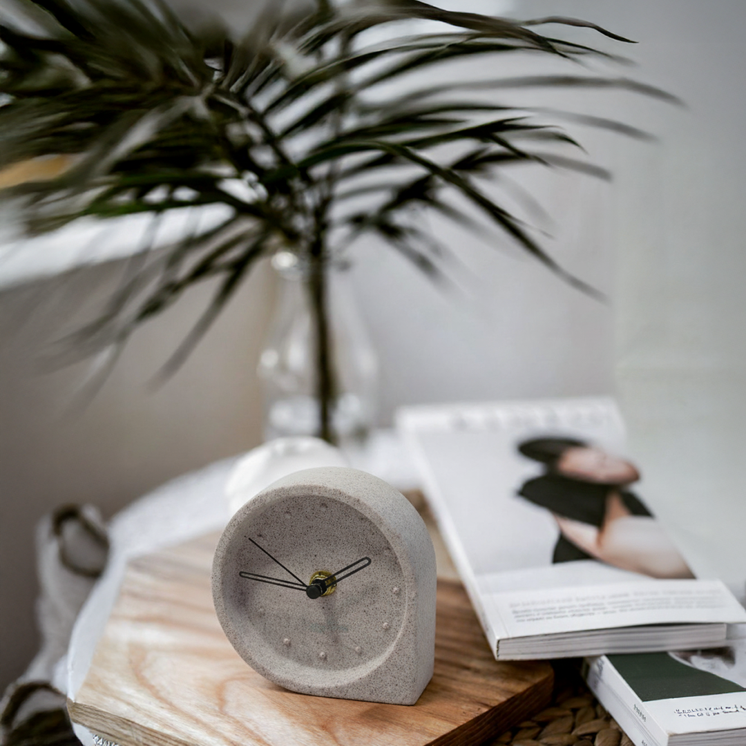 BEACON Emperor Chu Shui Drop Table Clock TCD217, elegant clock with traditional design and decorative features on a wooden surface.