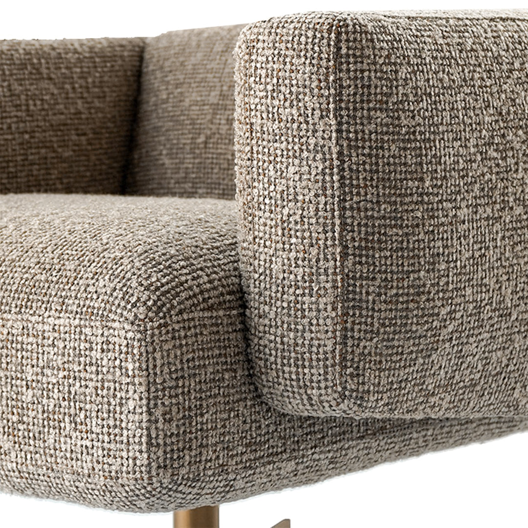 HOMAGE KOLTUK Era Fabric Armchair ARM-EF001 with plush upholstery and modern design, shown in a cozy living room setting.