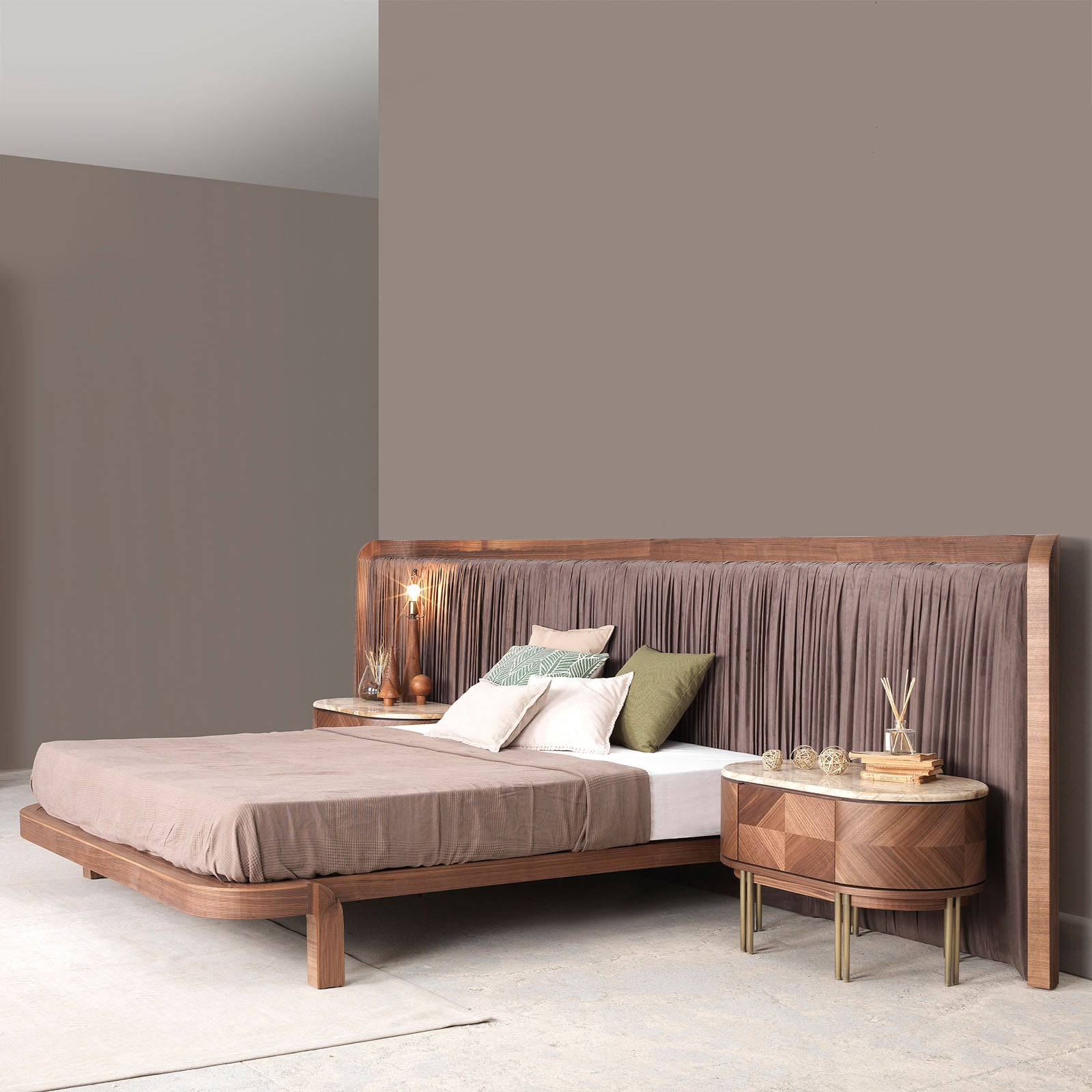 Eva King Size Bedstead Eva-Bed -  Bedsteads | سرير إيفا كينج - ebarza Furniture UAE | Shop Modern Furniture in Abu Dhabi & Dubai - مفروشات ايبازرا في الامارات | تسوق اثاث عصري وديكورات مميزة في دبي وابوظبي