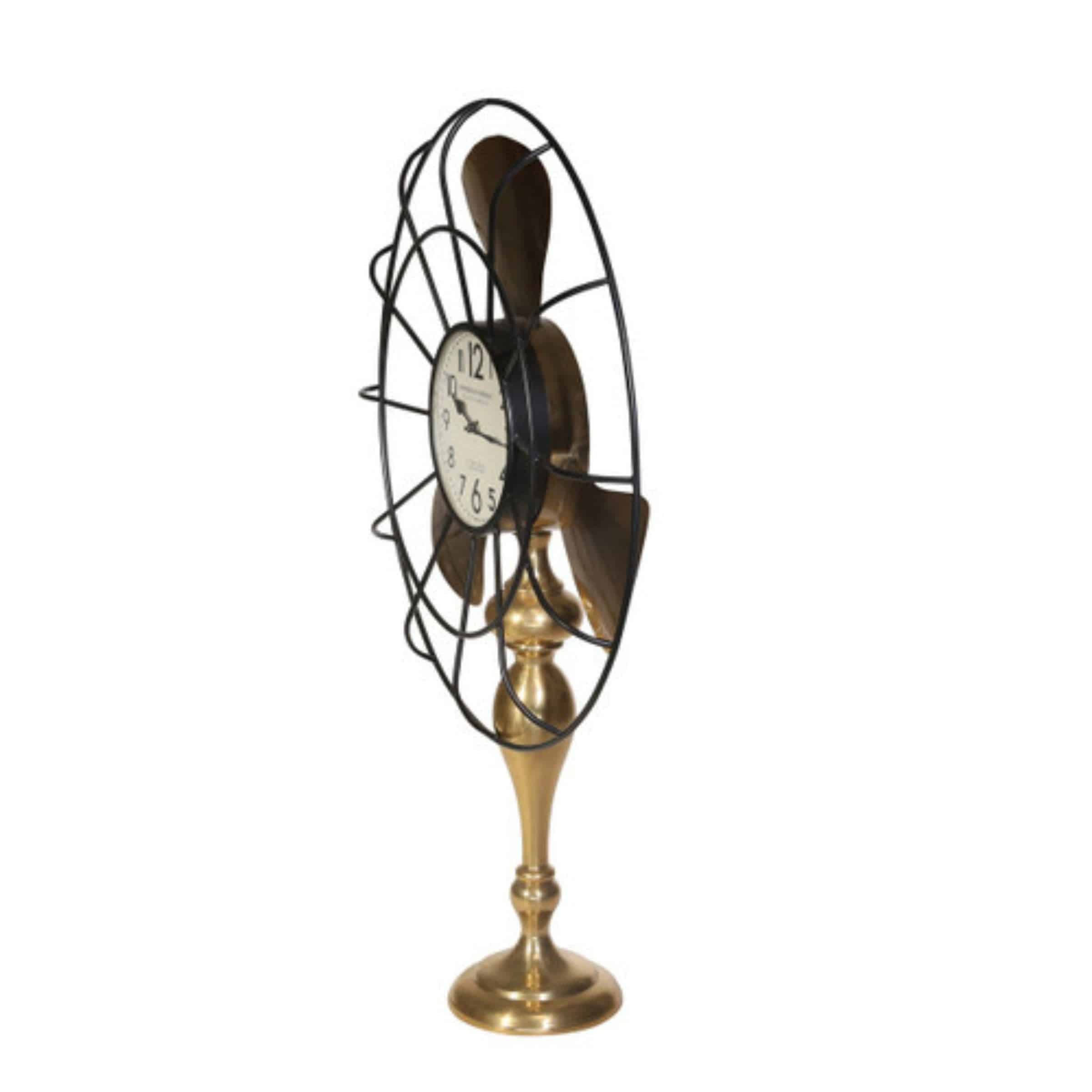 Display Item - Fan-Style Table Clock 14840-02 Nakheel - DISPLAY ITEM - ebarza Furniture UAE | Shop Modern Furniture in Abu Dhabi & Dubai - مفروشات ايبازرا في الامارات | تسوق اثاث عصري وديكورات مميزة في دبي وابوظبي