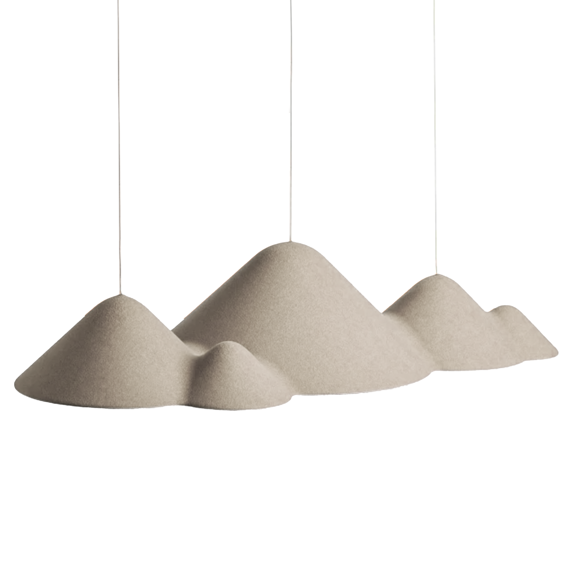 BEACON felt pendant lamp FY-PE399-L hanging with a soft, textured felt shade, modern design for interior lighting.