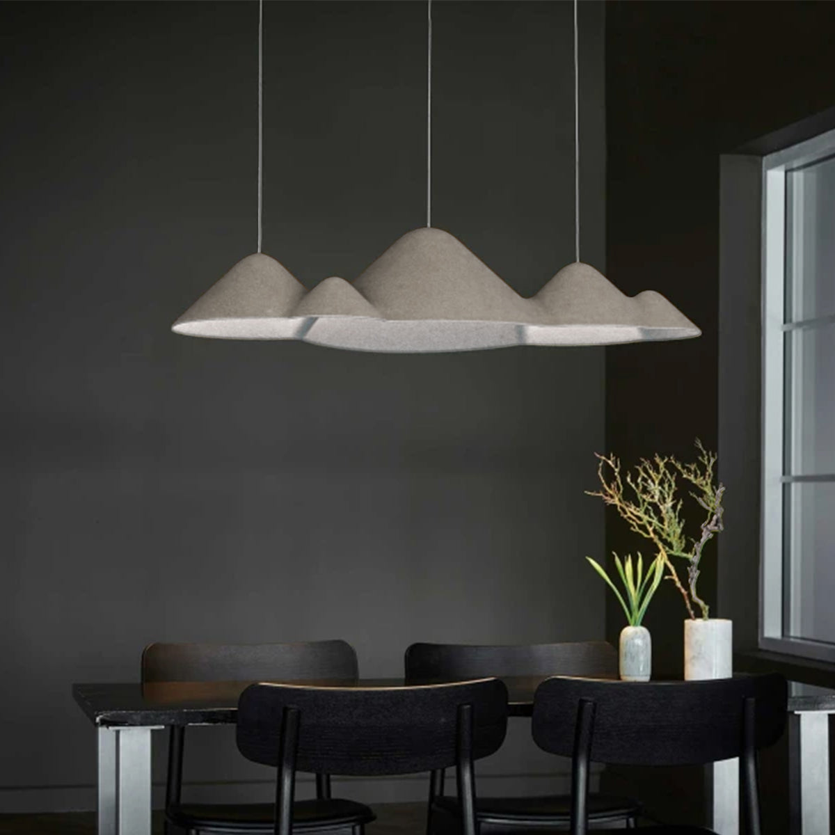 BEACON felt pendant lamp FY-PE399-L hanging fixture with a soft, textured felt shade for modern interior lighting.