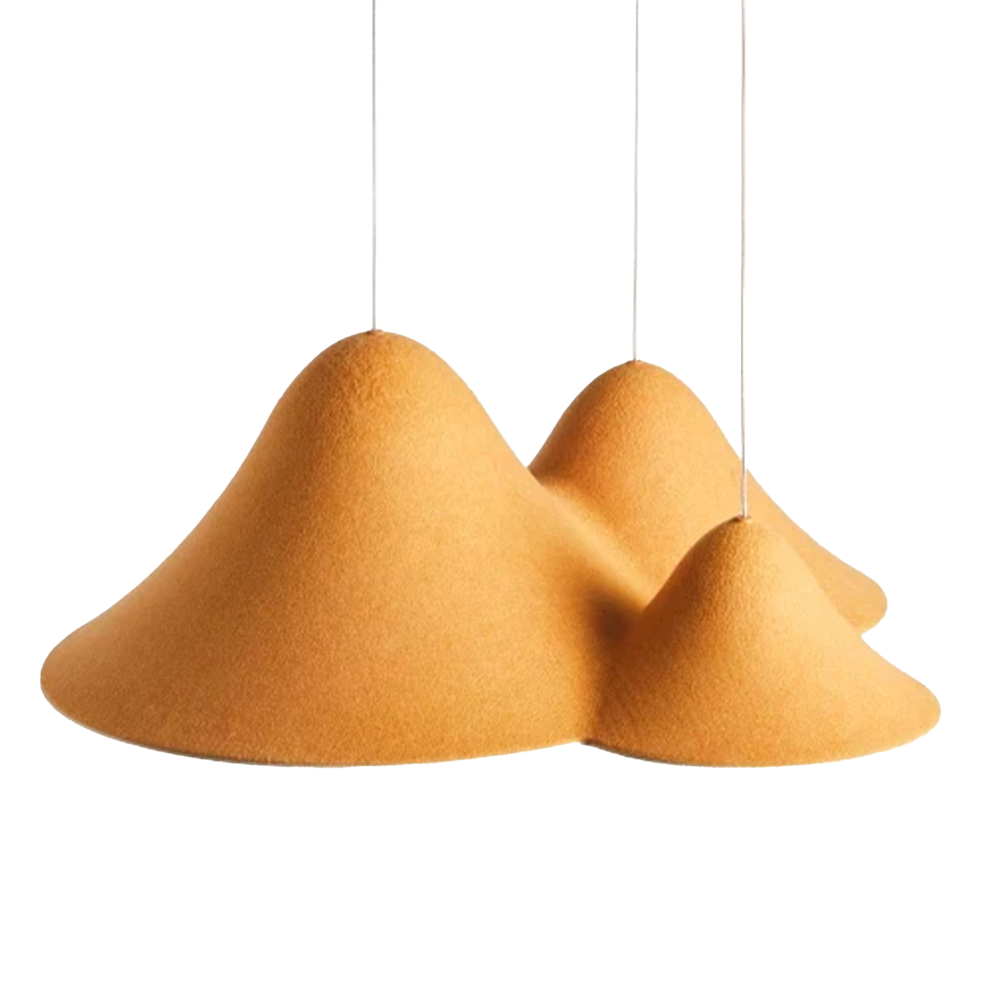 Felt pendant lamp FY-PE399-S by BEACON, stylish beige pendant light with soft, textured felt shade for modern interior decor.