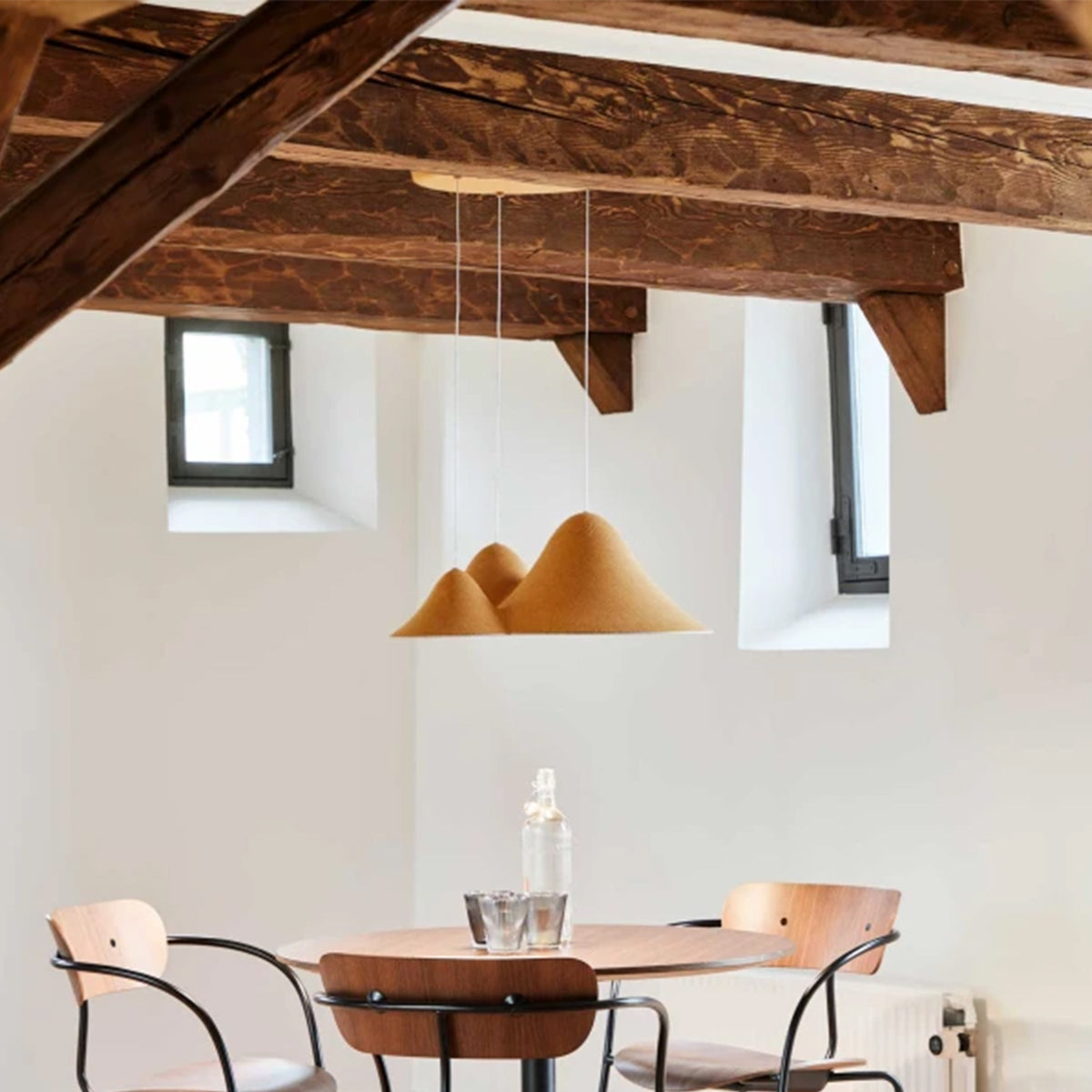 Felt pendant lamp FY-PE399-S by BEACON, hanging with a soft, textured felt shade perfect for modern interior lighting.