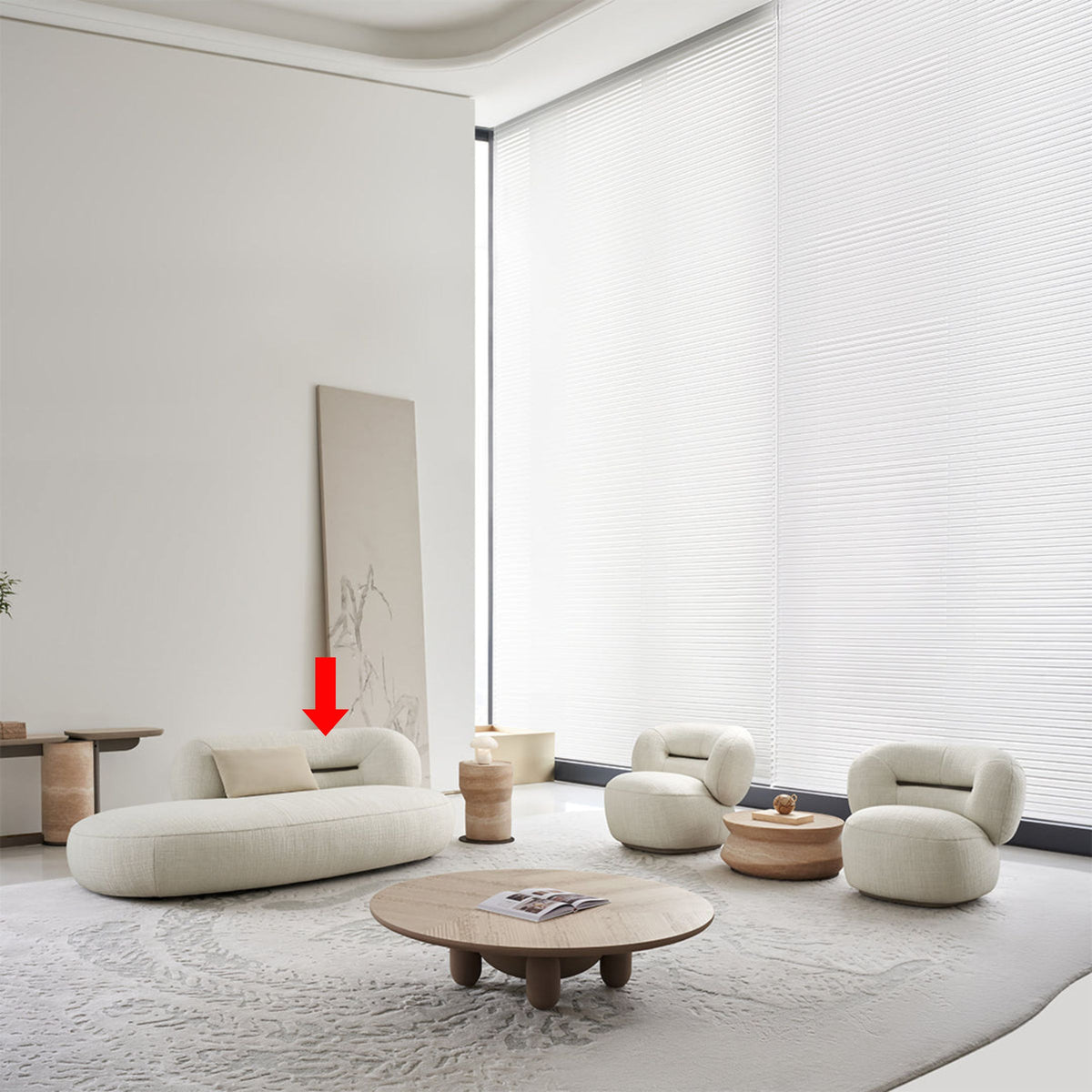 BEACON Ferrara 2 Seater Relax Sofa AMCJ-S6048 showing plush cushions and modern design in a living room setting