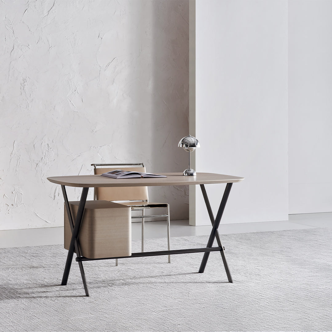 BEACON Ferro Office Desk and Bedroom Dresser WD005, modern wooden furniture with drawers and workspace for office or bedroom use.