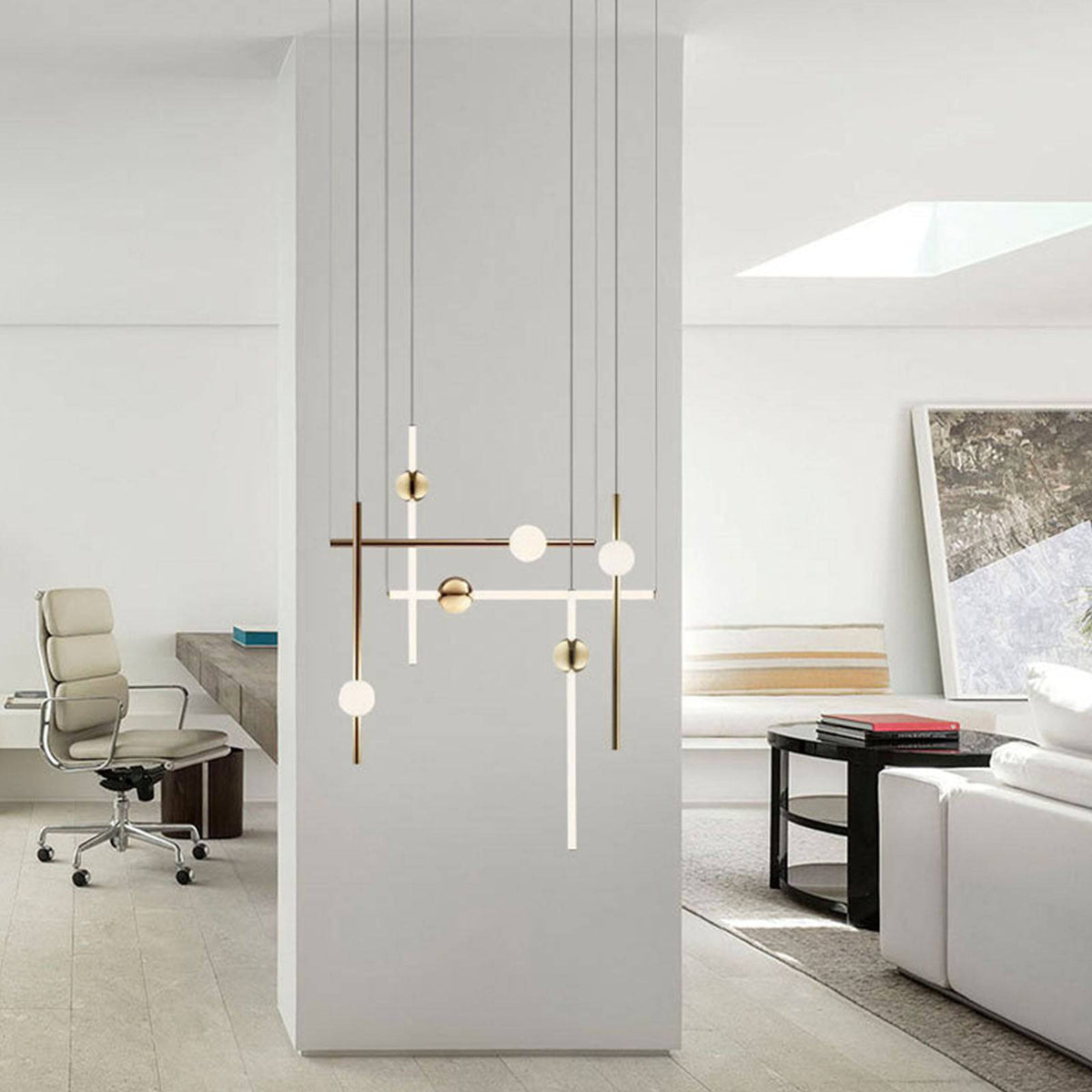 Flen Pendant Lamp by BEACON, modern pendant lighting with sleek design, hanging fixture with a stylish shade.