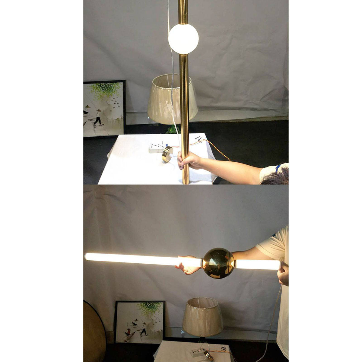Flen Pendant Lamp CY-New-027 by BEACON, modern pendant light with sleek design, hanging from ceiling with a warm glow.