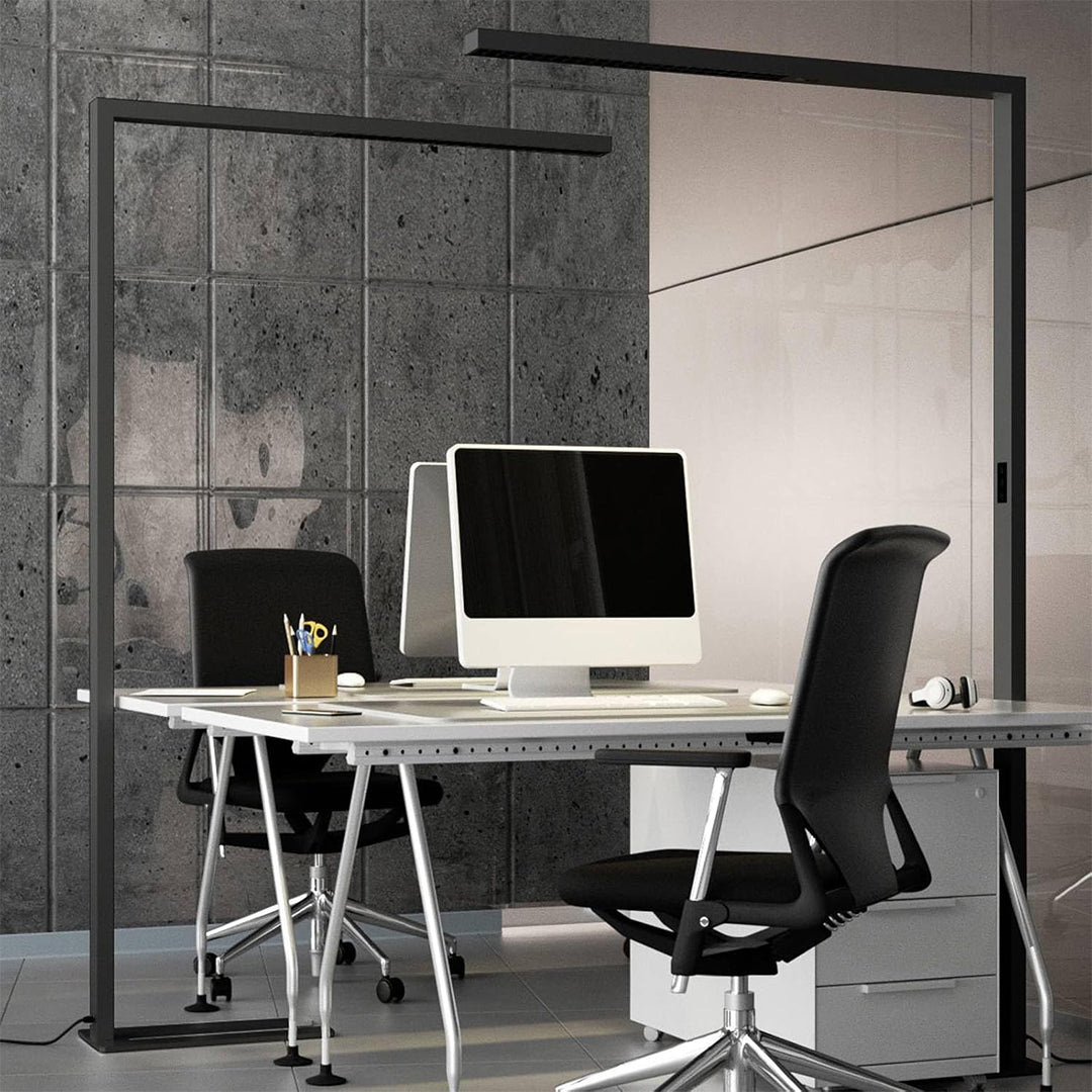 BEACON floor lamp with CCT adjustable lighting, motion and daylight sensors, modern design, 60W, model BR-FS0006-60W-I01