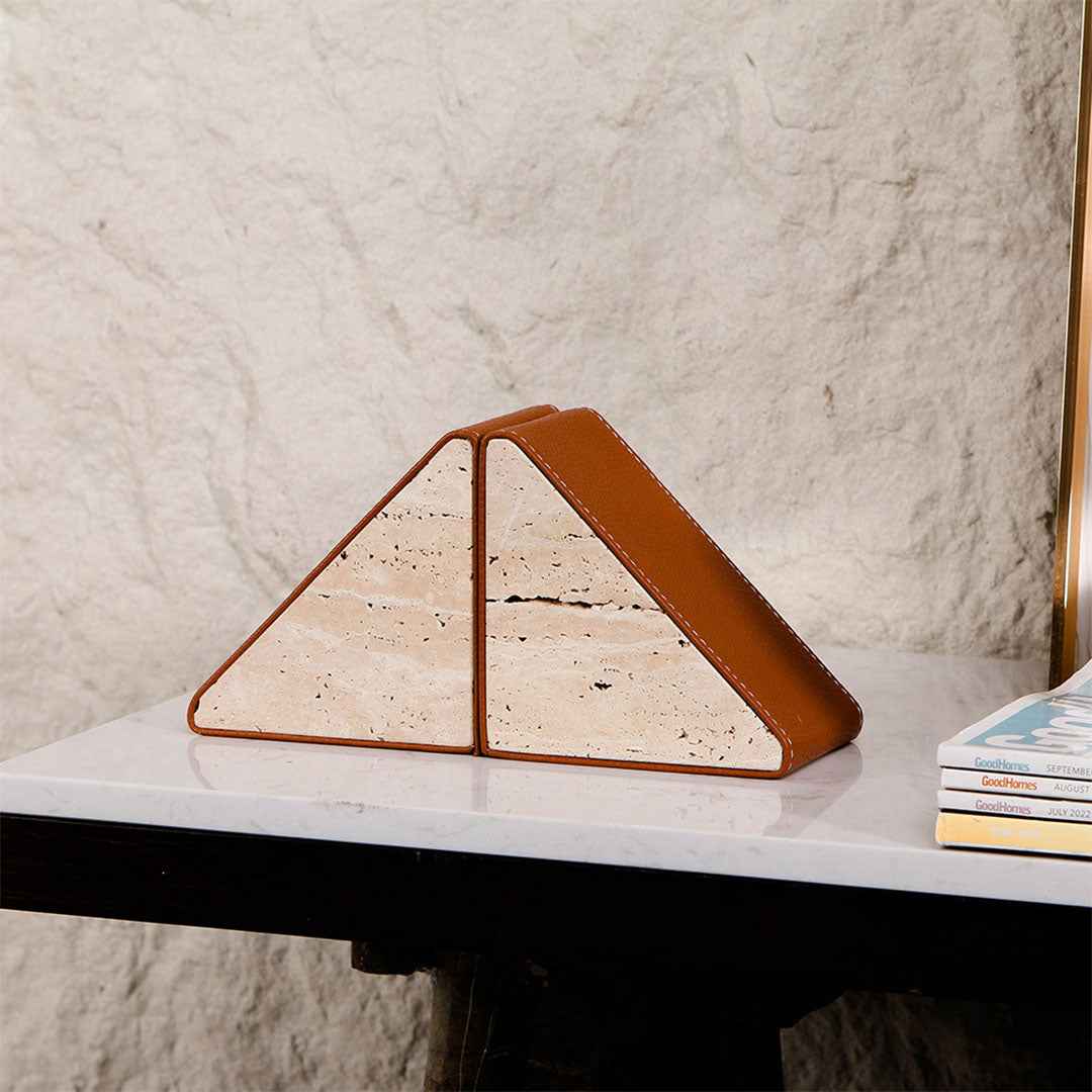 Marble Bookend - KH4008 - Home Decor Figurines - ebarza Furniture UAE | Shop Modern Furniture in Abu Dhabi & Dubai - مفروشات ايبازرا في الامارات | تسوق اثاث عصري وديكورات مميزة في دبي وابوظبي