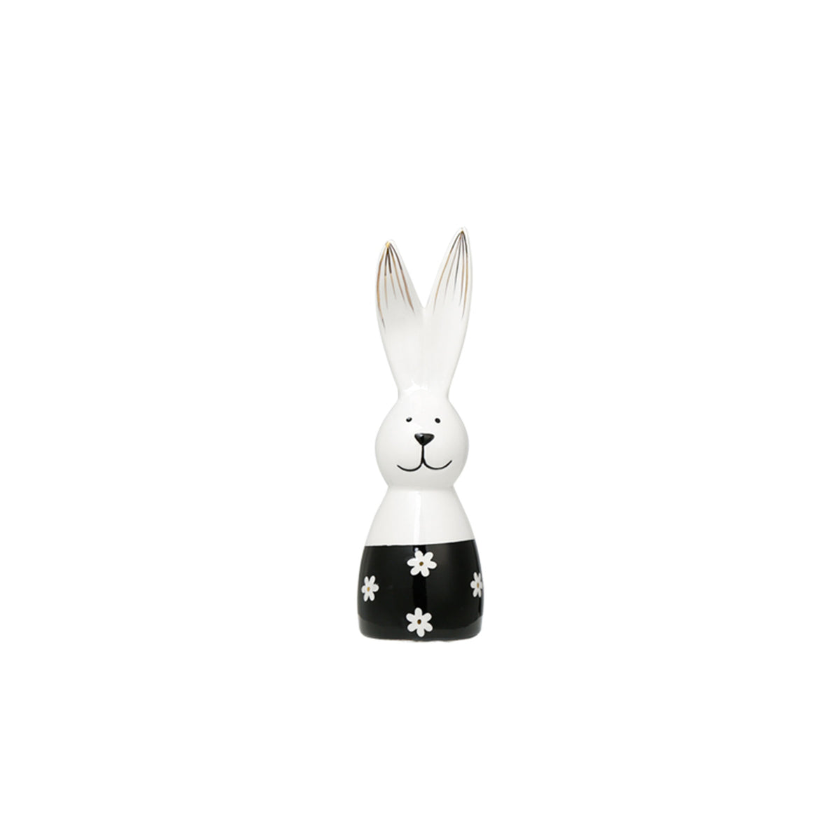 Beacon Flower Rabbit FF-D23045 home decor figurine with floral design, detailed rabbit sculpture for decorative display.