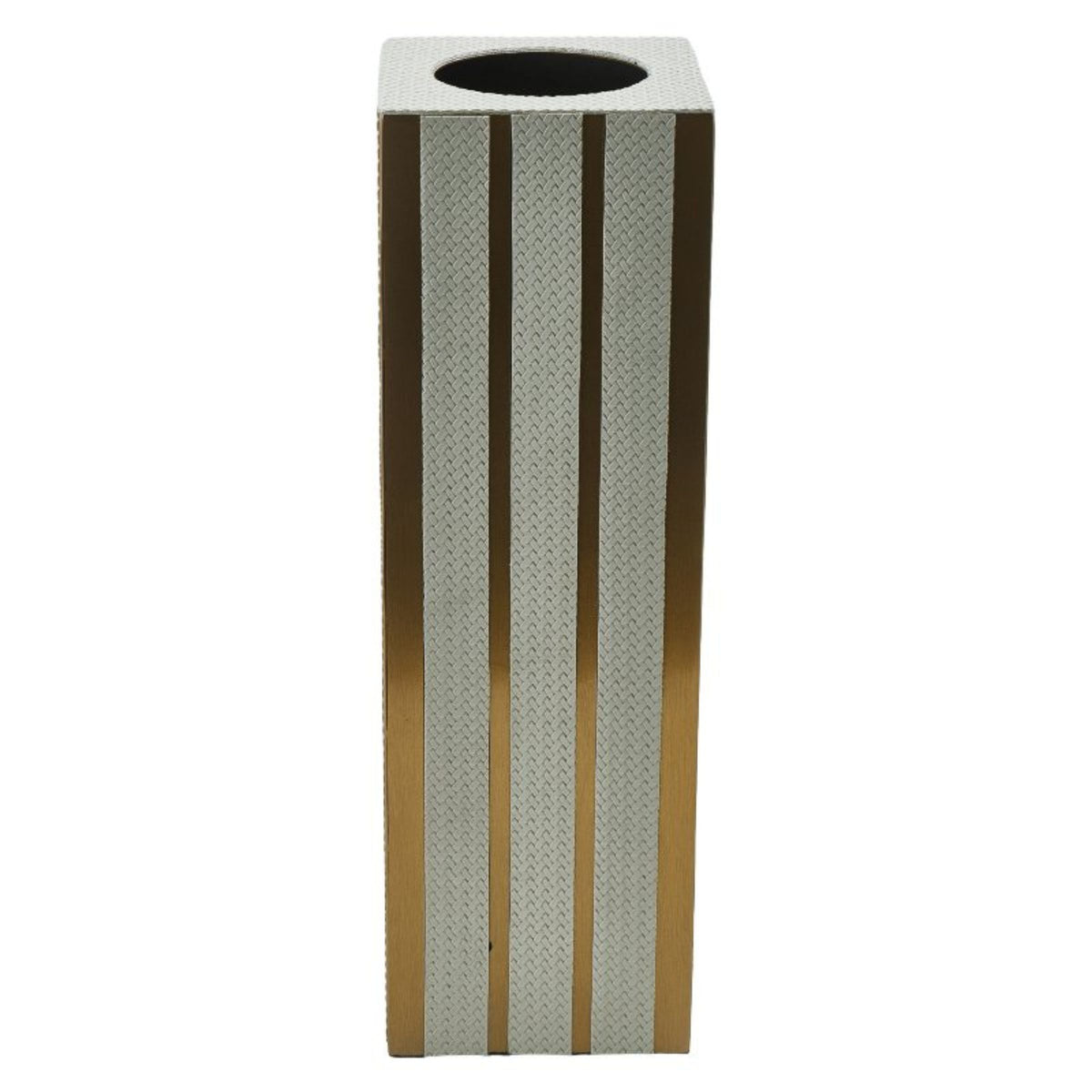 Elegant BEACON flower vase in L shape with a sleek finish, perfect for floral arrangements and home decor.
