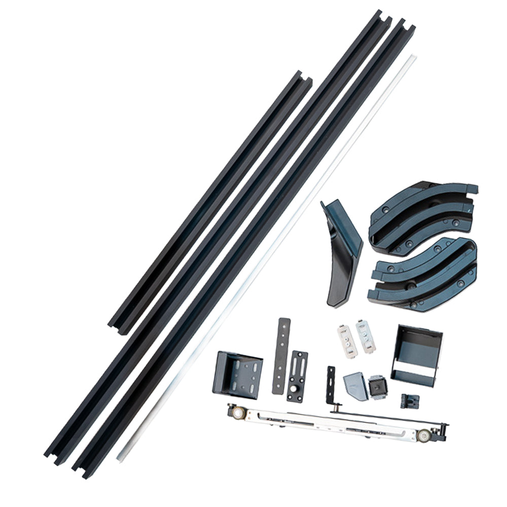 BEACON flush sliding door system BS02 door rails with hinges, modern design for smooth, space-saving interior door installation