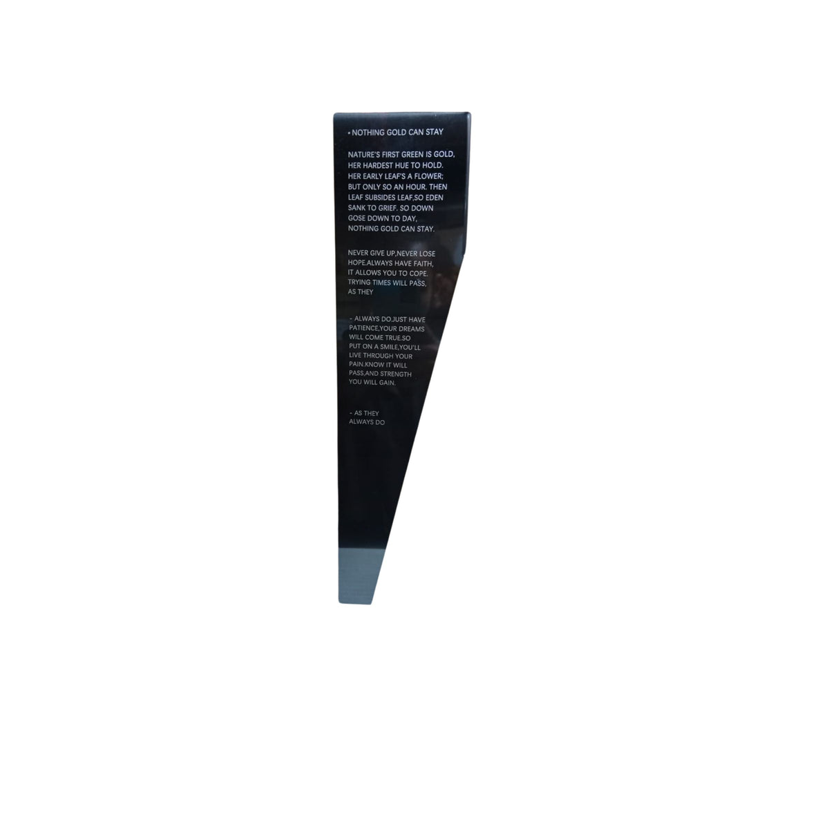 Black folding ornament figurine by BEACON, decorative home decor piece with a sleek, modern design.
