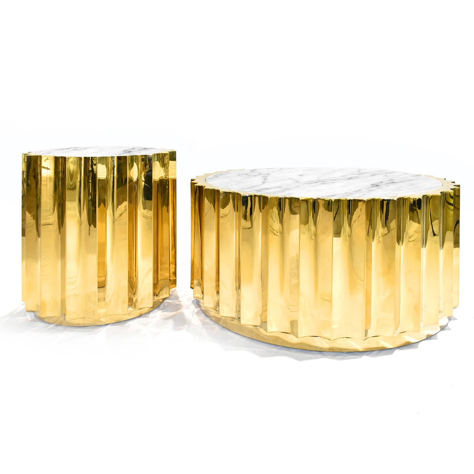 Forlì Center Natural Marble Table Tg-01-G - Coffee Tables - ebarza Furniture UAE | Shop Modern Furniture in Abu Dhabi & Dubai - مفروشات ايبازرا في الامارات | تسوق اثاث عصري وديكورات مميزة في دبي وابوظبي