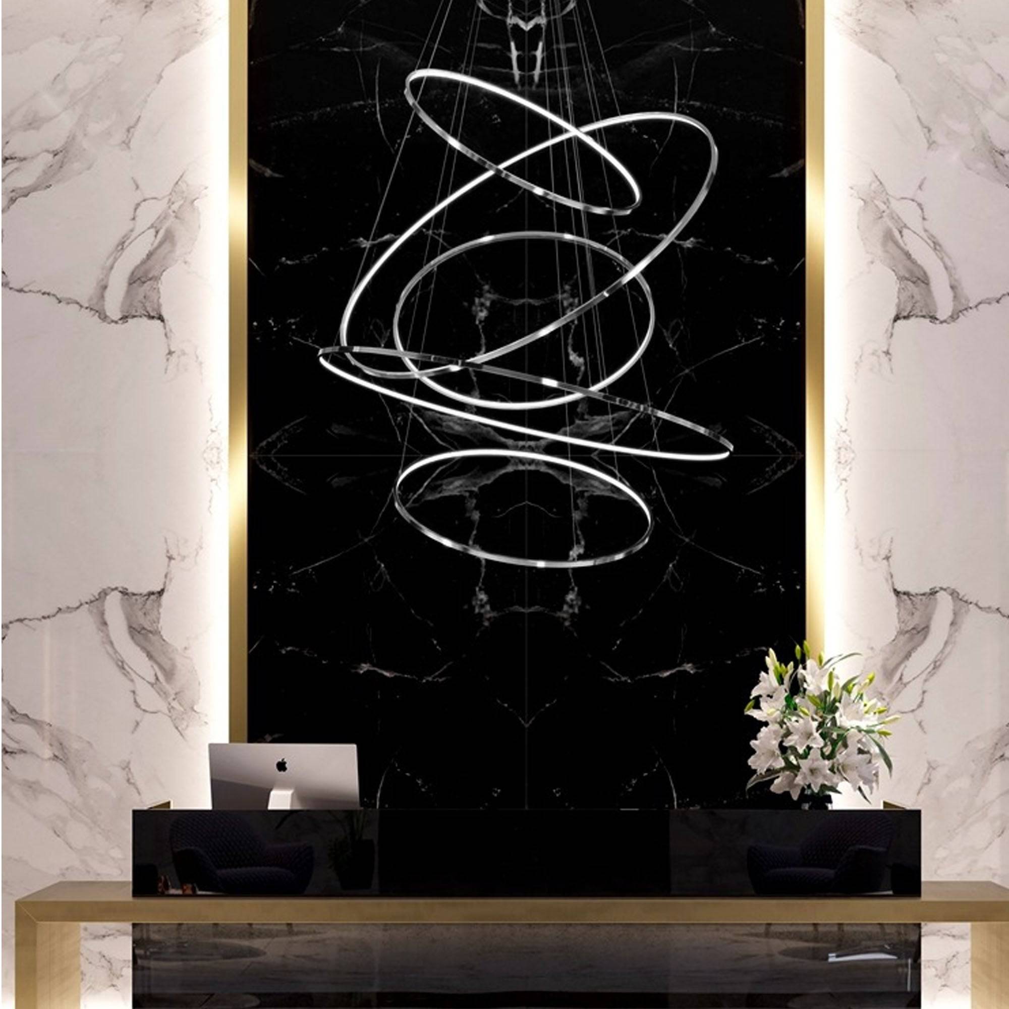 Galaxy Ring Light 100 Cm Cy-New-088-1000-C - Pendant Lamps - ebarza Furniture UAE | Shop Modern Furniture in Abu Dhabi & Dubai - مفروشات ايبازرا في الامارات | تسوق اثاث عصري وديكورات مميزة في دبي وابوظبي