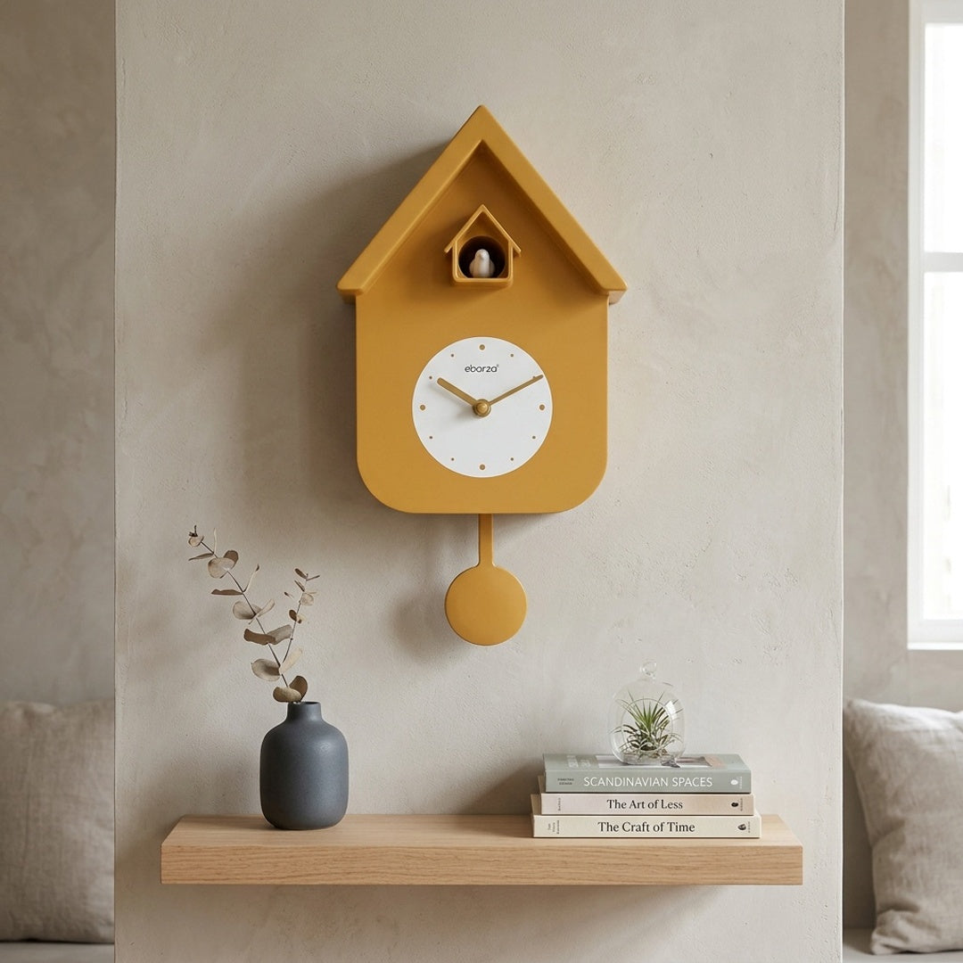 Plastic wall clock by Beacon with a modern design, featuring a sleek face and clear numerals, suitable for contemporary interior decor.