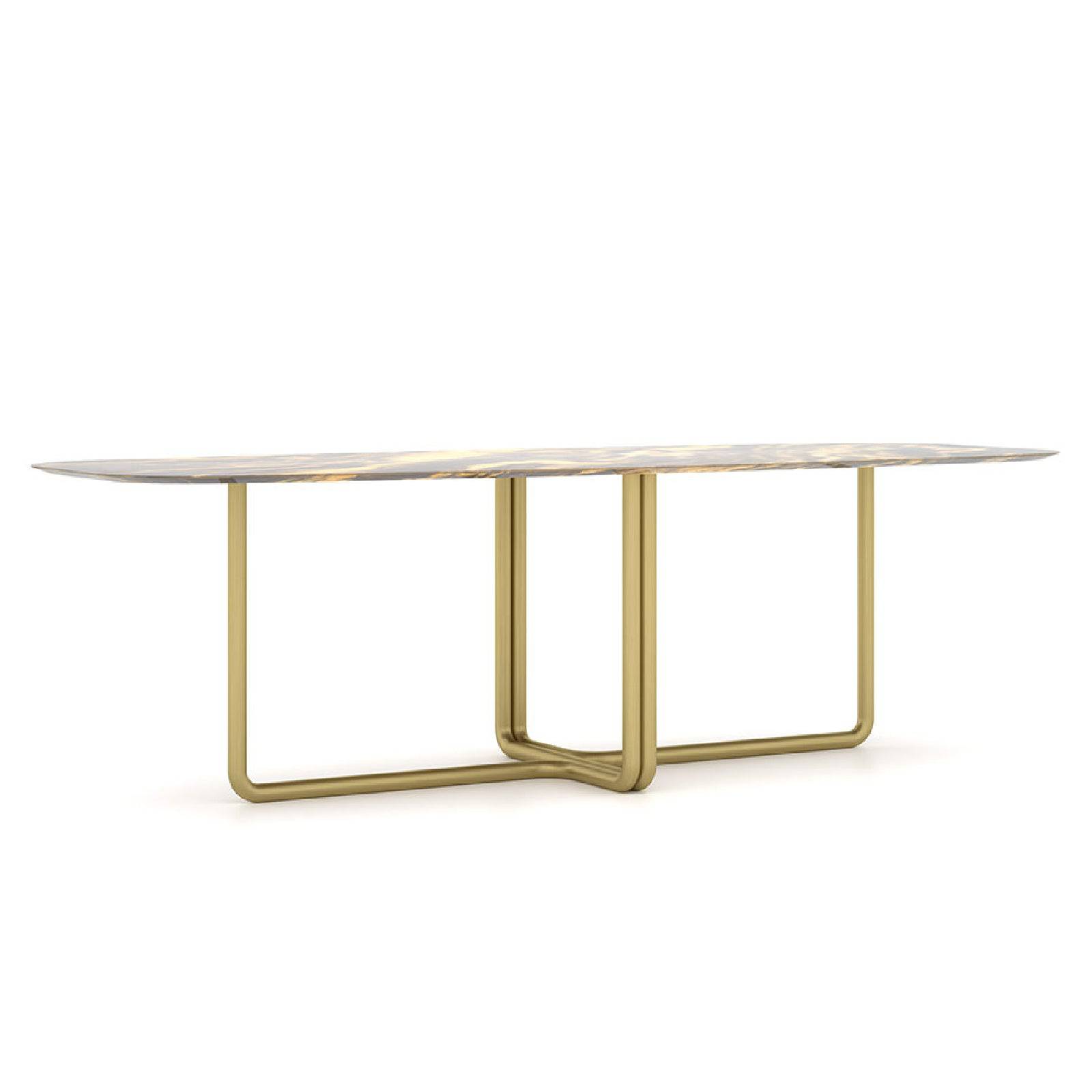 Giallo Dining Table Gialodt-260 - Dining Tables - ebarza Furniture UAE | Shop Modern Furniture in Abu Dhabi & Dubai - مفروشات ايبازرا في الامارات | تسوق اثاث عصري وديكورات مميزة في دبي وابوظبي