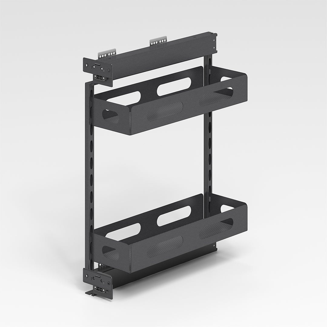 GlidePro Cabinet Pull Out Storage Organizer - Left - BK.5408 - Storage/TV Unites - ebarza Furniture UAE | Shop Modern Furniture in Abu Dhabi & Dubai - مفروشات ايبازرا في الامارات | تسوق اثاث عصري وديكورات مميزة في دبي وابوظبي
