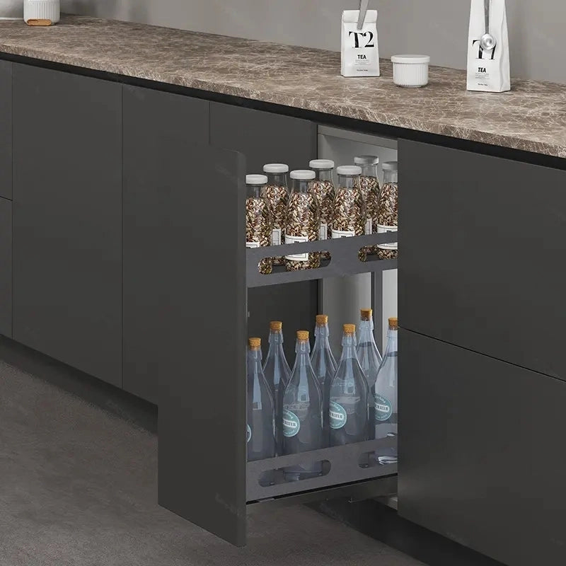 GlidePro Cabinet Pull Out Storage Organizer - Right - BK.5408 - Storage/TV Unites - ebarza Furniture UAE | Shop Modern Furniture in Abu Dhabi & Dubai - مفروشات ايبازرا في الامارات | تسوق اثاث عصري وديكورات مميزة في دبي وابوظبي