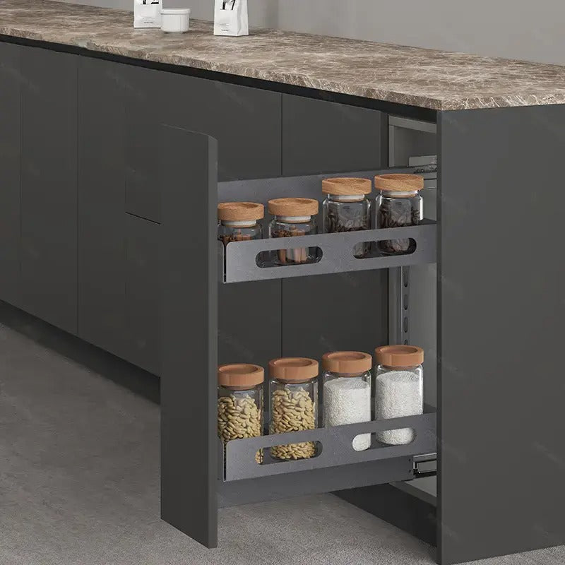 GlidePro Cabinet Pull Out Storage Organizer - Right - BK.5408 - Storage/TV Unites - ebarza Furniture UAE | Shop Modern Furniture in Abu Dhabi & Dubai - مفروشات ايبازرا في الامارات | تسوق اثاث عصري وديكورات مميزة في دبي وابوظبي