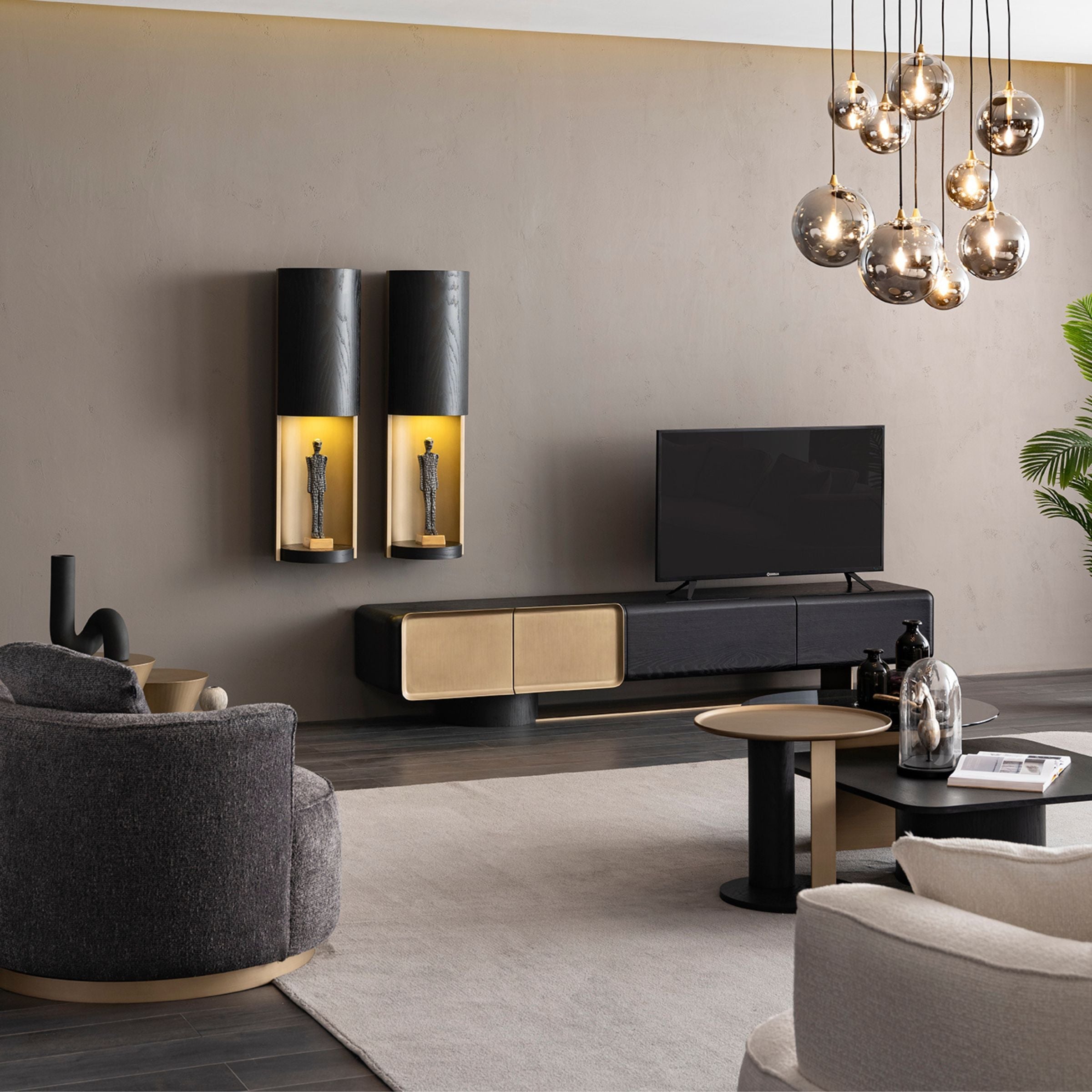 Display Item - Grande Set of 2 Wall shelves ORXGRND-TVU255 Nakheel - DISPLAY ITEM - ebarza Furniture UAE | Shop Modern Furniture in Abu Dhabi & Dubai - مفروشات ايبازرا في الامارات | تسوق اثاث عصري وديكورات مميزة في دبي وابوظبي