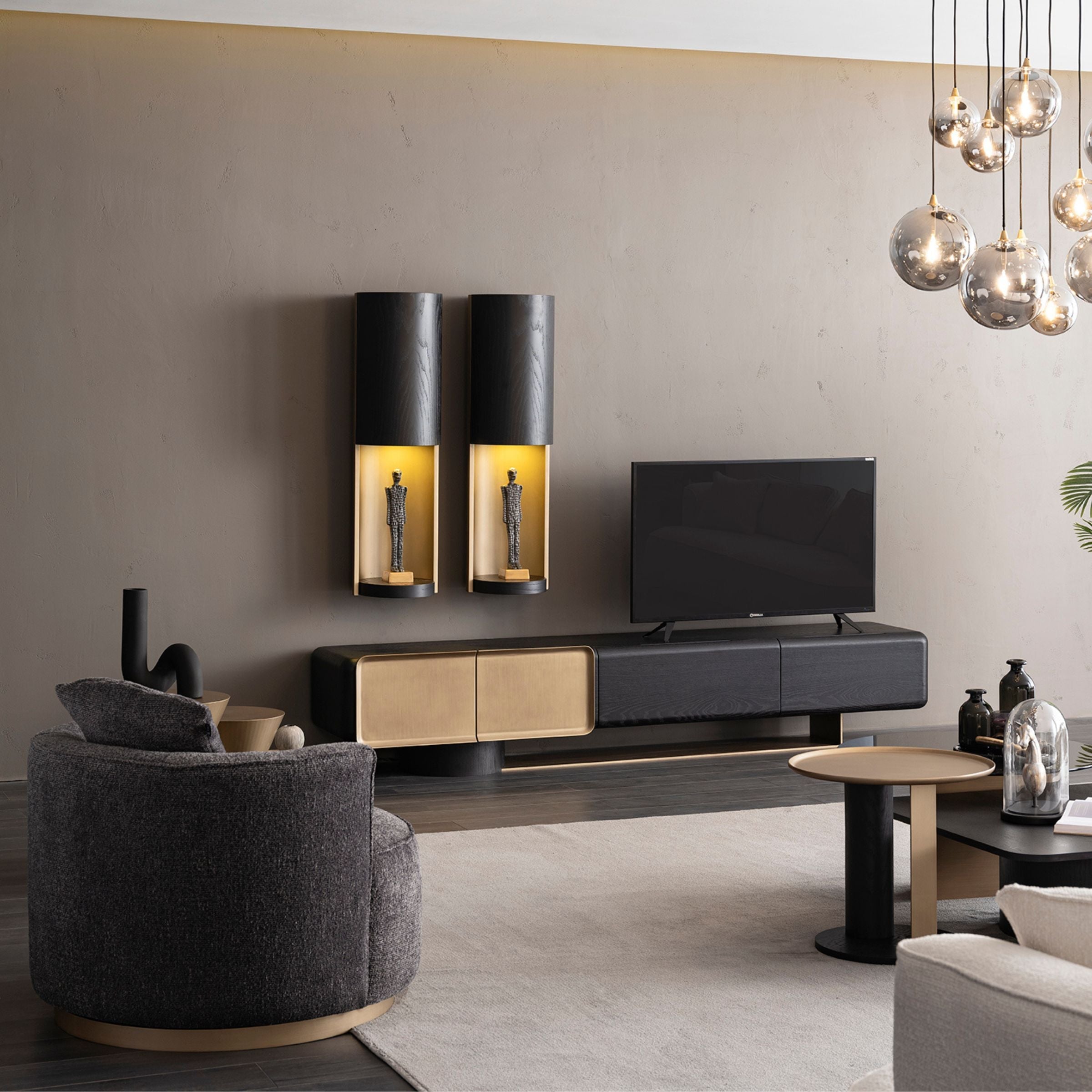 Grande Set of 2 Wall shelves ORXGRND-TVU255 - TV Units - ebarza Furniture UAE | Shop Modern Furniture in Abu Dhabi & Dubai - مفروشات ايبازرا في الامارات | تسوق اثاث عصري وديكورات مميزة في دبي وابوظبي