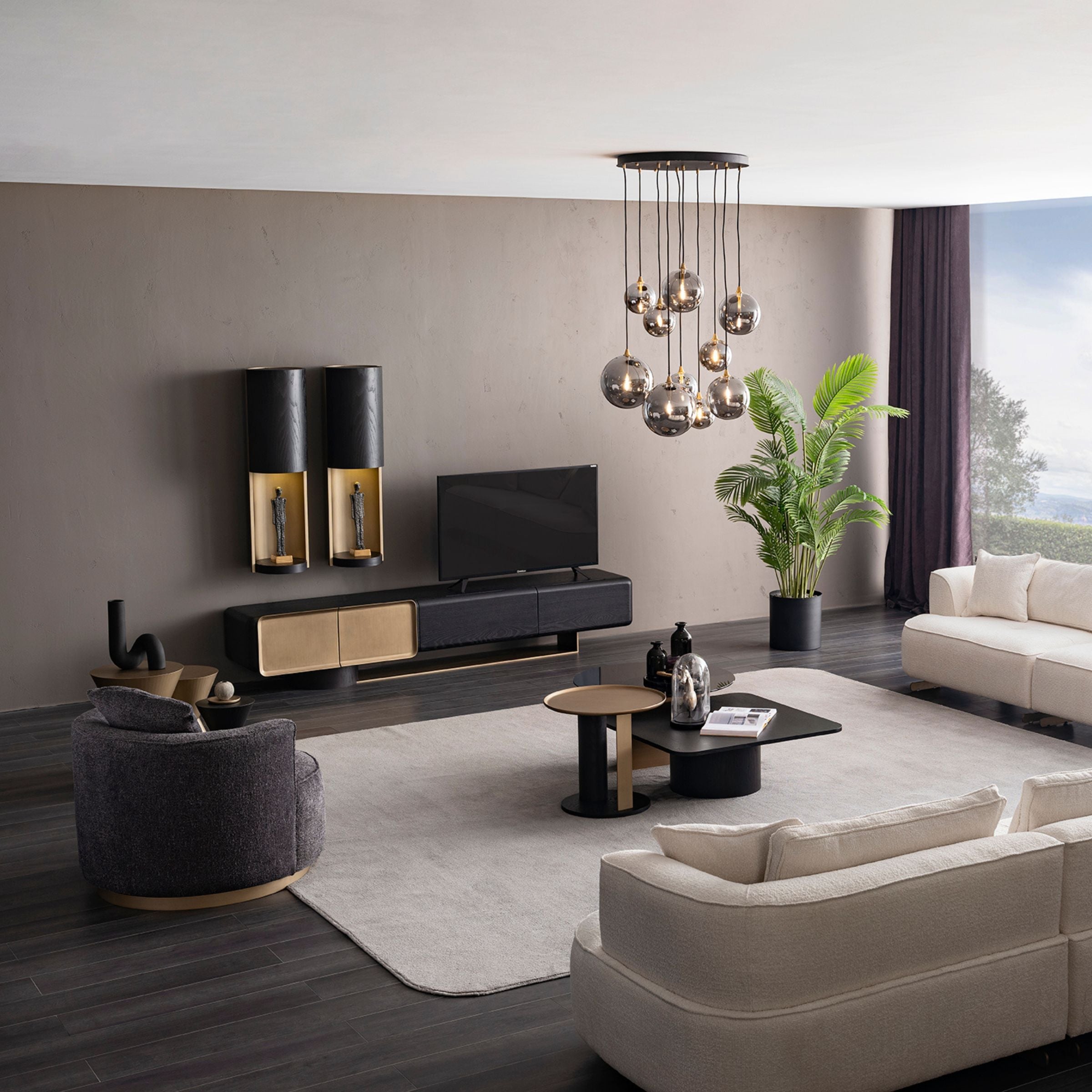 Grande Set of 2 Wall shelves ORXGRND-TVU255 - TV Units - ebarza Furniture UAE | Shop Modern Furniture in Abu Dhabi & Dubai - مفروشات ايبازرا في الامارات | تسوق اثاث عصري وديكورات مميزة في دبي وابوظبي