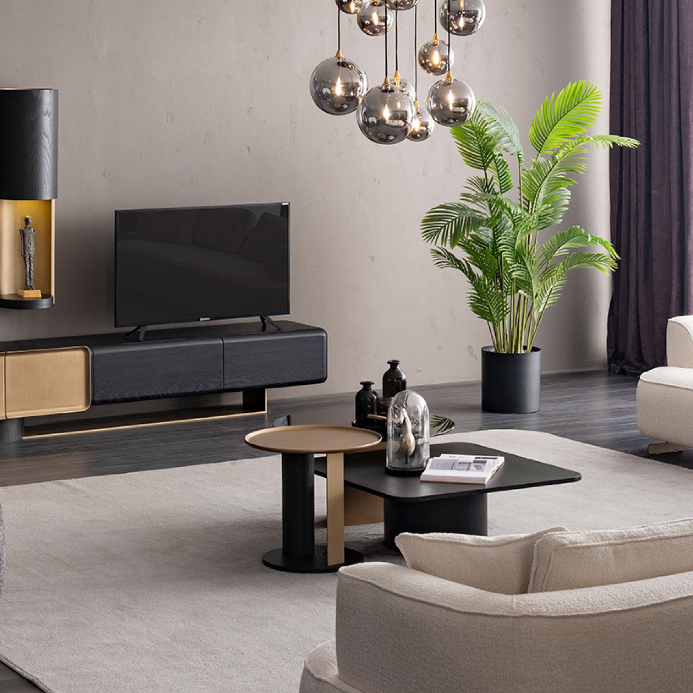 Grande Side Table ORXGRND-ST55 - Side Tables - ebarza Furniture UAE | Shop Modern Furniture in Abu Dhabi & Dubai - مفروشات ايبازرا في الامارات | تسوق اثاث عصري وديكورات مميزة في دبي وابوظبي