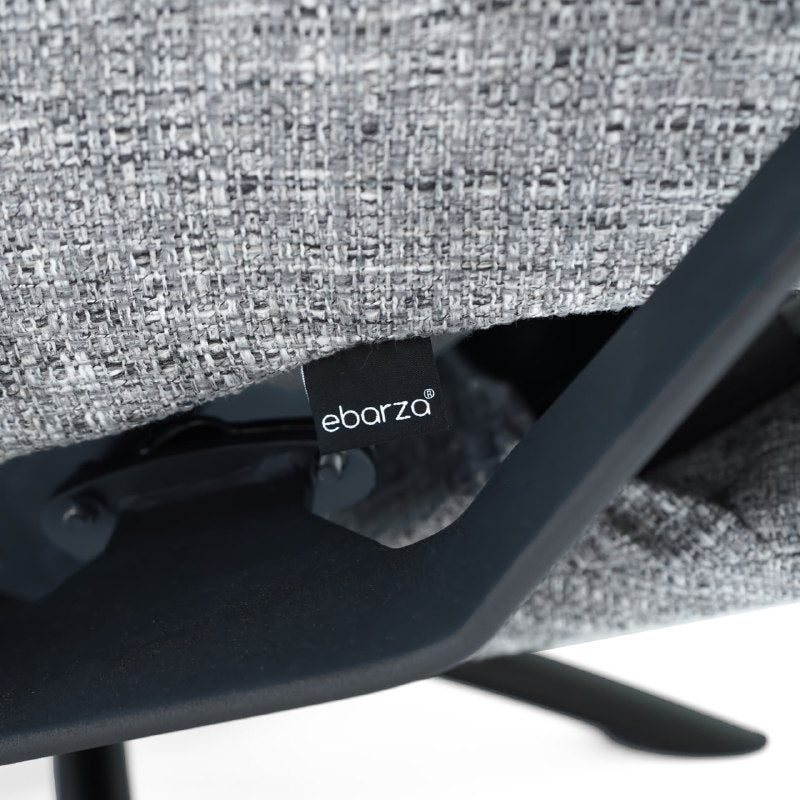 Gray Relax Swivel and Recliner Lounge Chair With Black Legs SL-HJ5828MFM - Lounge Chairs - ebarza Furniture UAE | Shop Modern Furniture in Abu Dhabi & Dubai - مفروشات ايبازرا في الامارات | تسوق اثاث عصري وديكورات مميزة في دبي وابوظبي