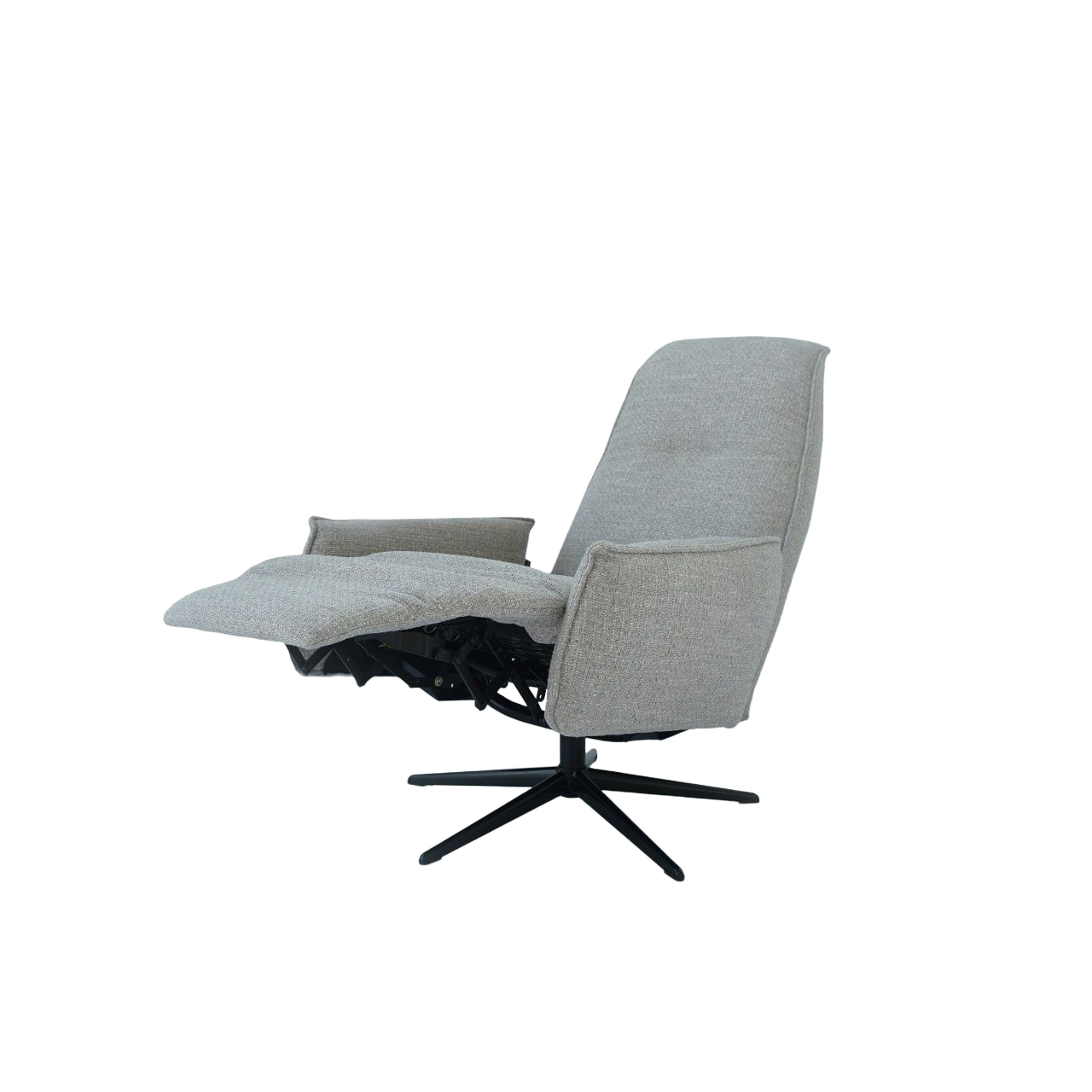 Gray Swivel and Recliner Lounge Chair SL-HJ8049 - Lounge Chairs - ebarza Furniture UAE | Shop Modern Furniture in Abu Dhabi & Dubai - مفروشات ايبازرا في الامارات | تسوق اثاث عصري وديكورات مميزة في دبي وابوظبي