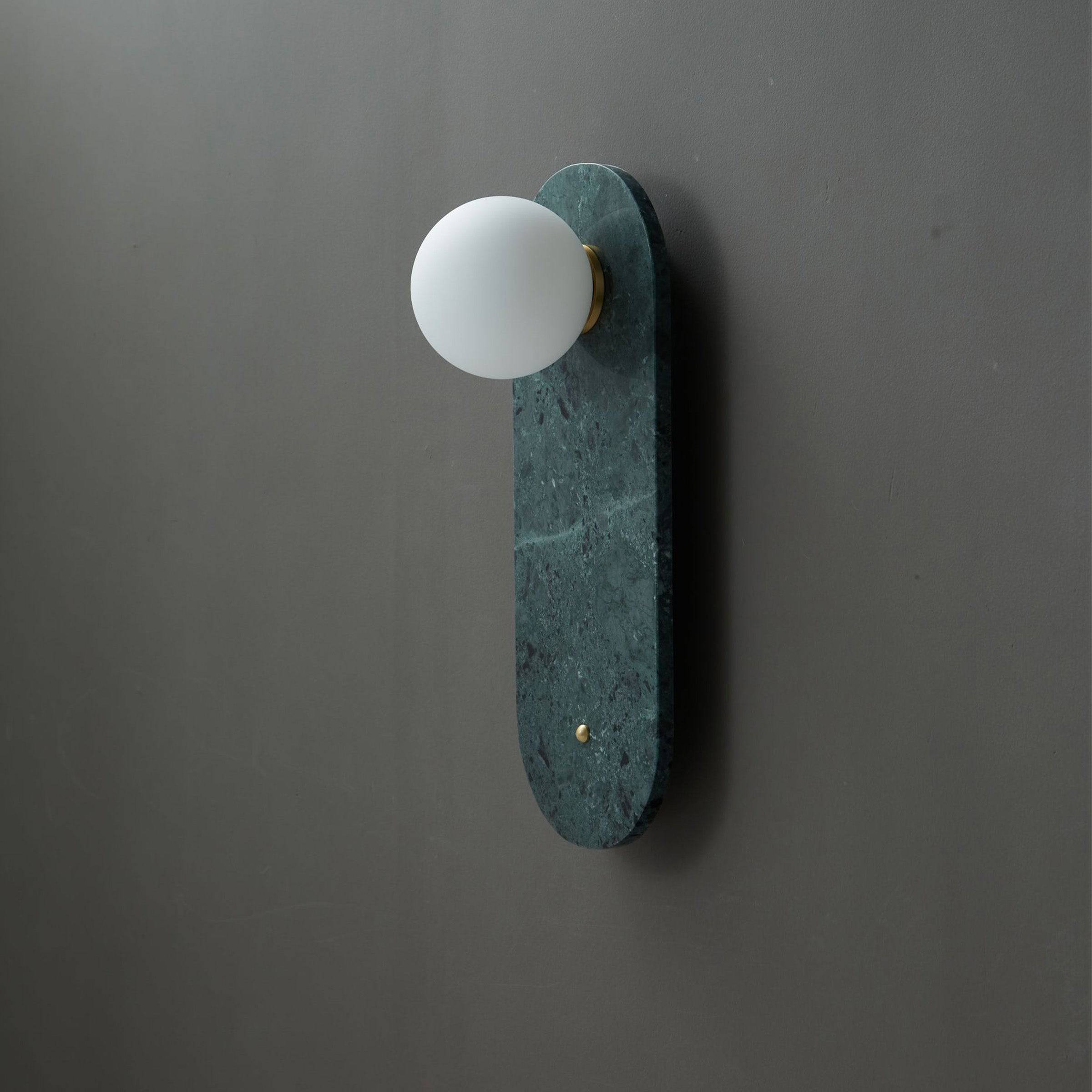 Green Marble Wall Lamp 6617-Gn - Wall Lamps - ebarza Furniture UAE | Shop Modern Furniture in Abu Dhabi & Dubai - مفروشات ايبازرا في الامارات | تسوق اثاث عصري وديكورات مميزة في دبي وابوظبي