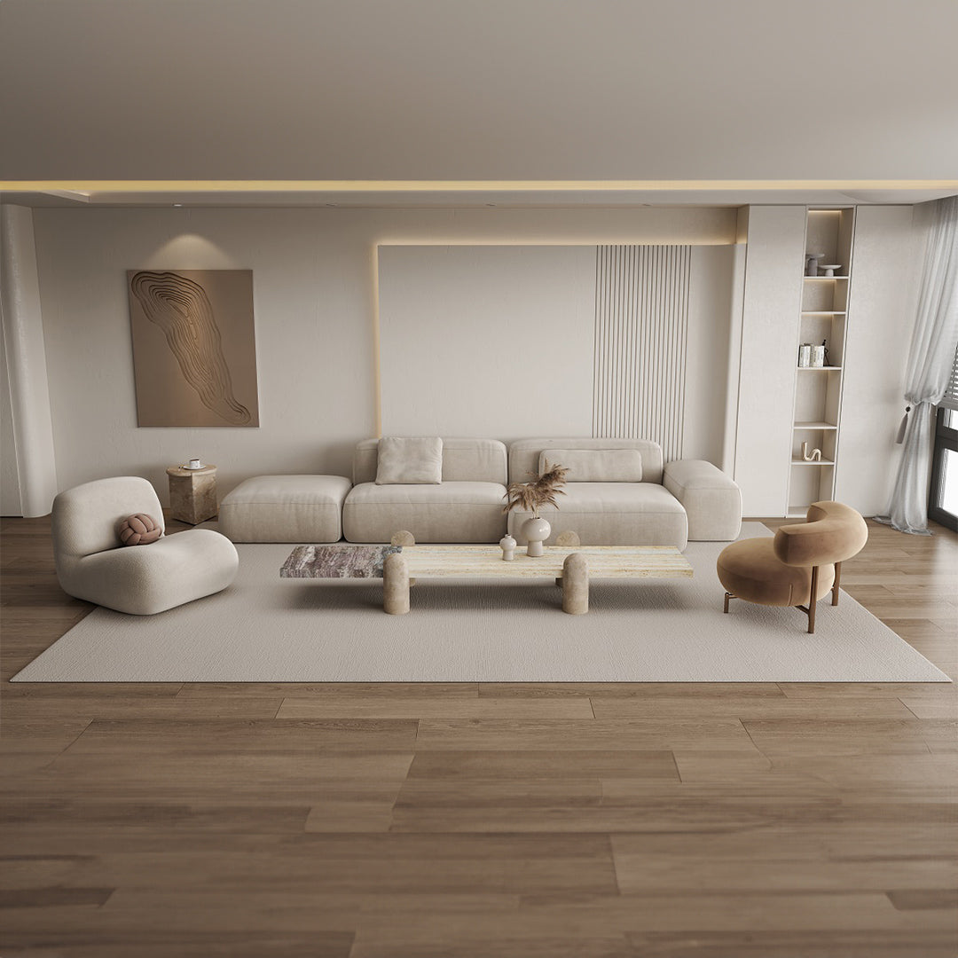 A2STONE Grenoble Travertine Coffee Table with a sleek rectangular design and natural stone finish.