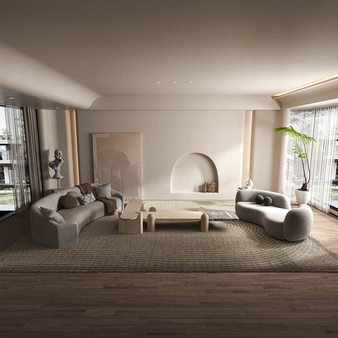 Grenoble Travertine Side Table - EB06CT - Side Tables - ebarza Furniture UAE | Shop Modern Furniture in Abu Dhabi & Dubai - مفروشات ايبازرا في الامارات | تسوق اثاث عصري وديكورات مميزة في دبي وابوظبي