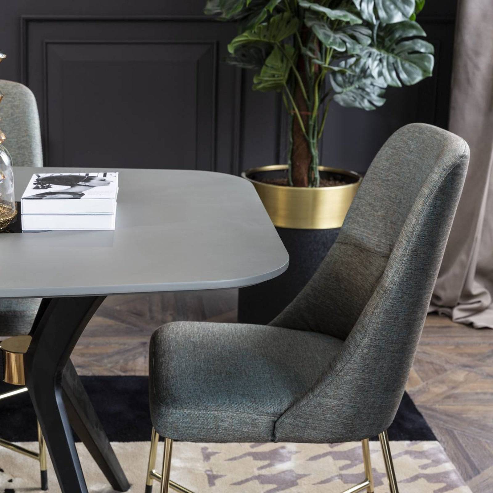 Grey Dining Chair Diva015-Chair - Chairs - ebarza Furniture UAE | Shop Modern Furniture in Abu Dhabi & Dubai - مفروشات ايبازرا في الامارات | تسوق اثاث عصري وديكورات مميزة في دبي وابوظبي