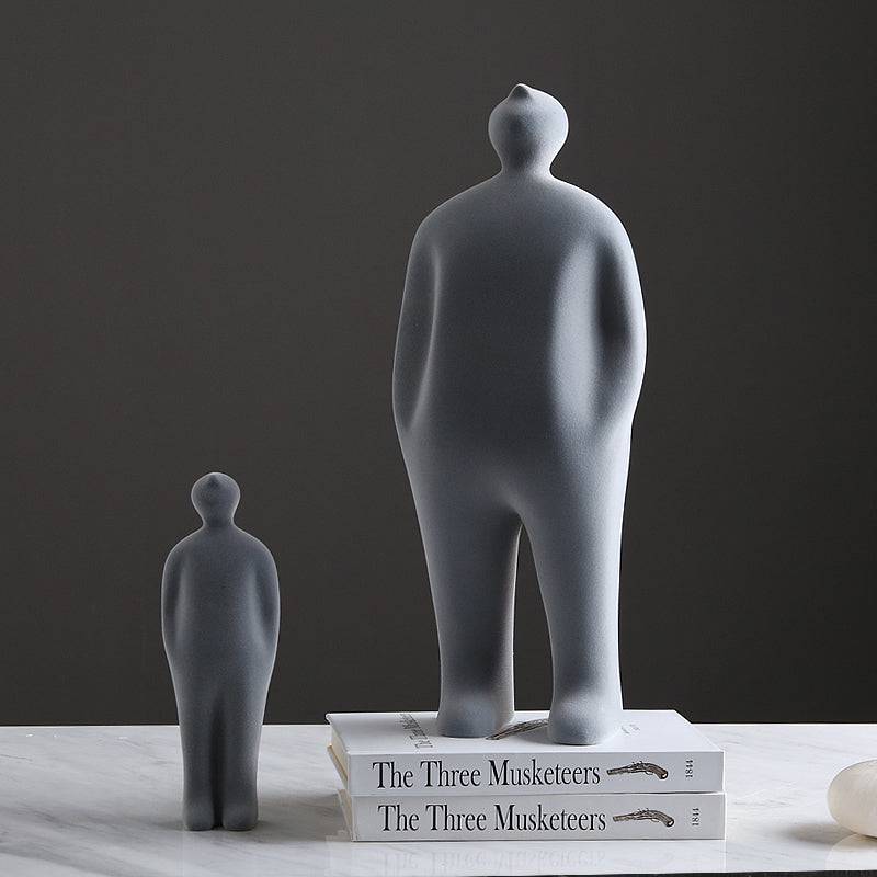Grey Figure Decoration-A Fa-Sz2013A - Home Decor Figurines - ebarza Furniture UAE | Shop Modern Furniture in Abu Dhabi & Dubai - مفروشات ايبازرا في الامارات | تسوق اثاث عصري وديكورات مميزة في دبي وابوظبي
