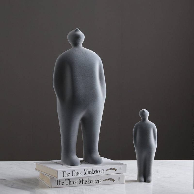 Grey Figure Decoration-A Fa-Sz2013A - Home Decor Figurines - ebarza Furniture UAE | Shop Modern Furniture in Abu Dhabi & Dubai - مفروشات ايبازرا في الامارات | تسوق اثاث عصري وديكورات مميزة في دبي وابوظبي