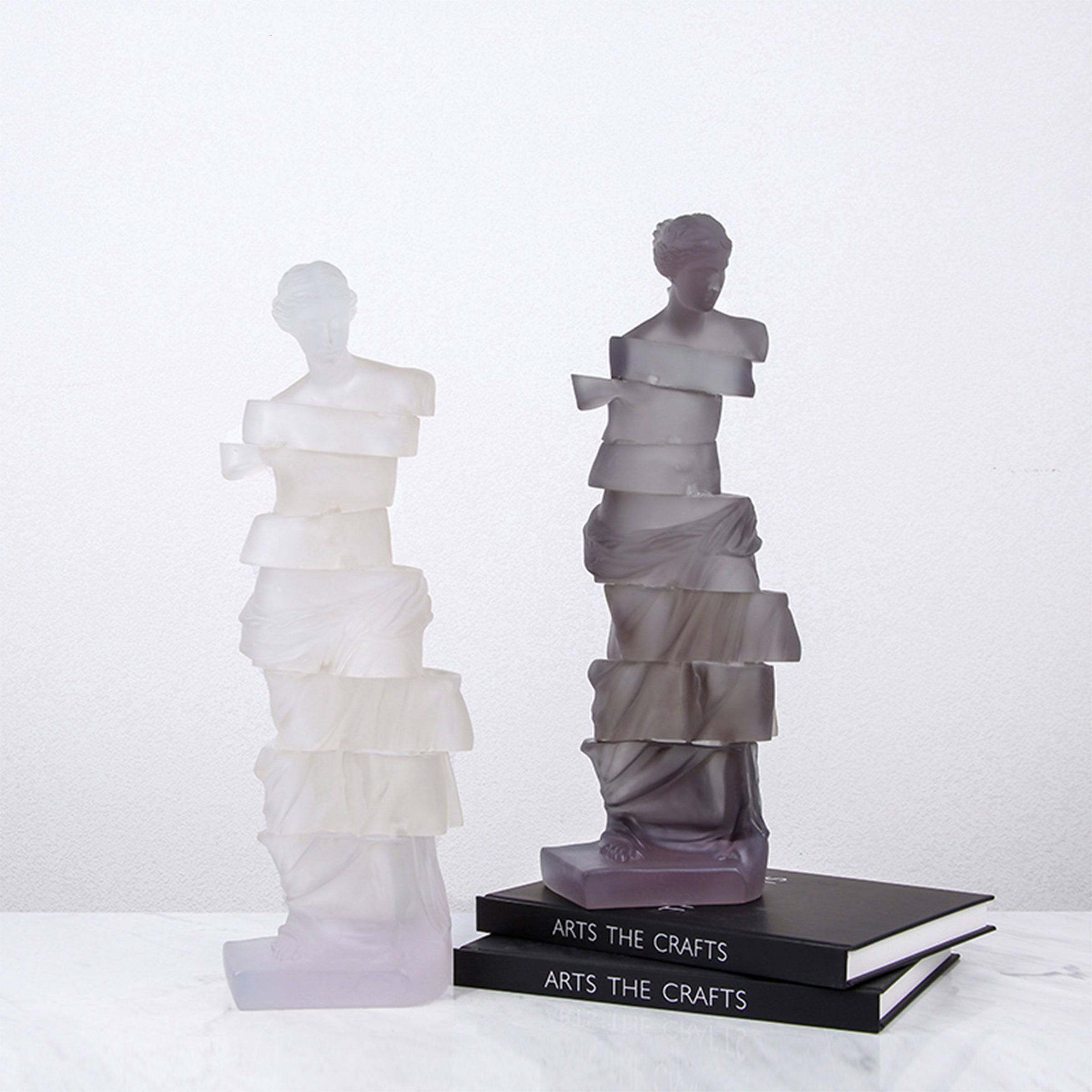 Grey Venus Sculpture Fb-Sz2012B - Home Decor Figurines - ebarza Furniture UAE | Shop Modern Furniture in Abu Dhabi & Dubai - مفروشات ايبازرا في الامارات | تسوق اثاث عصري وديكورات مميزة في دبي وابوظبي