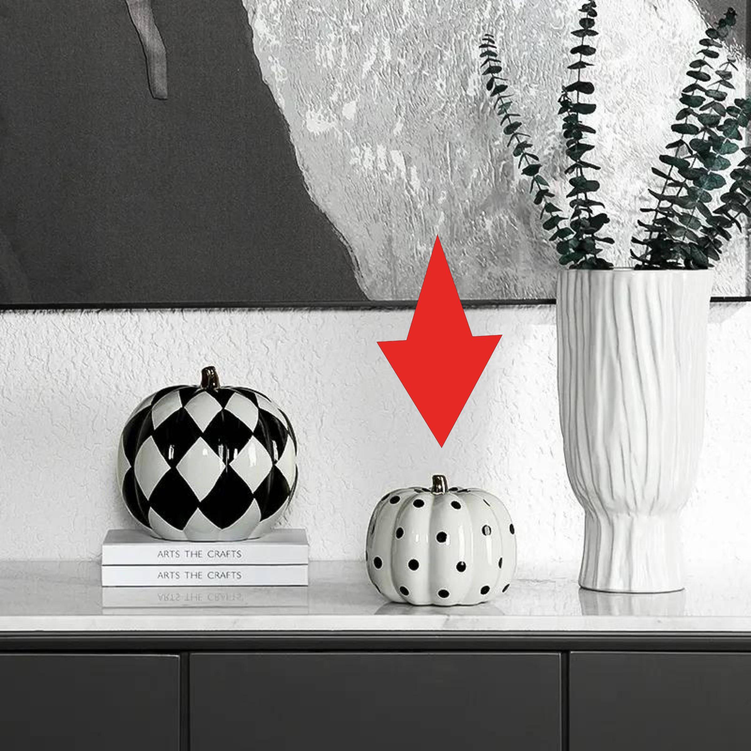 Grid Pumpkin Decoration-B Fa-D1988B - Home Decor Figurines - ebarza Furniture UAE | Shop Modern Furniture in Abu Dhabi & Dubai - مفروشات ايبازرا في الامارات | تسوق اثاث عصري وديكورات مميزة في دبي وابوظبي