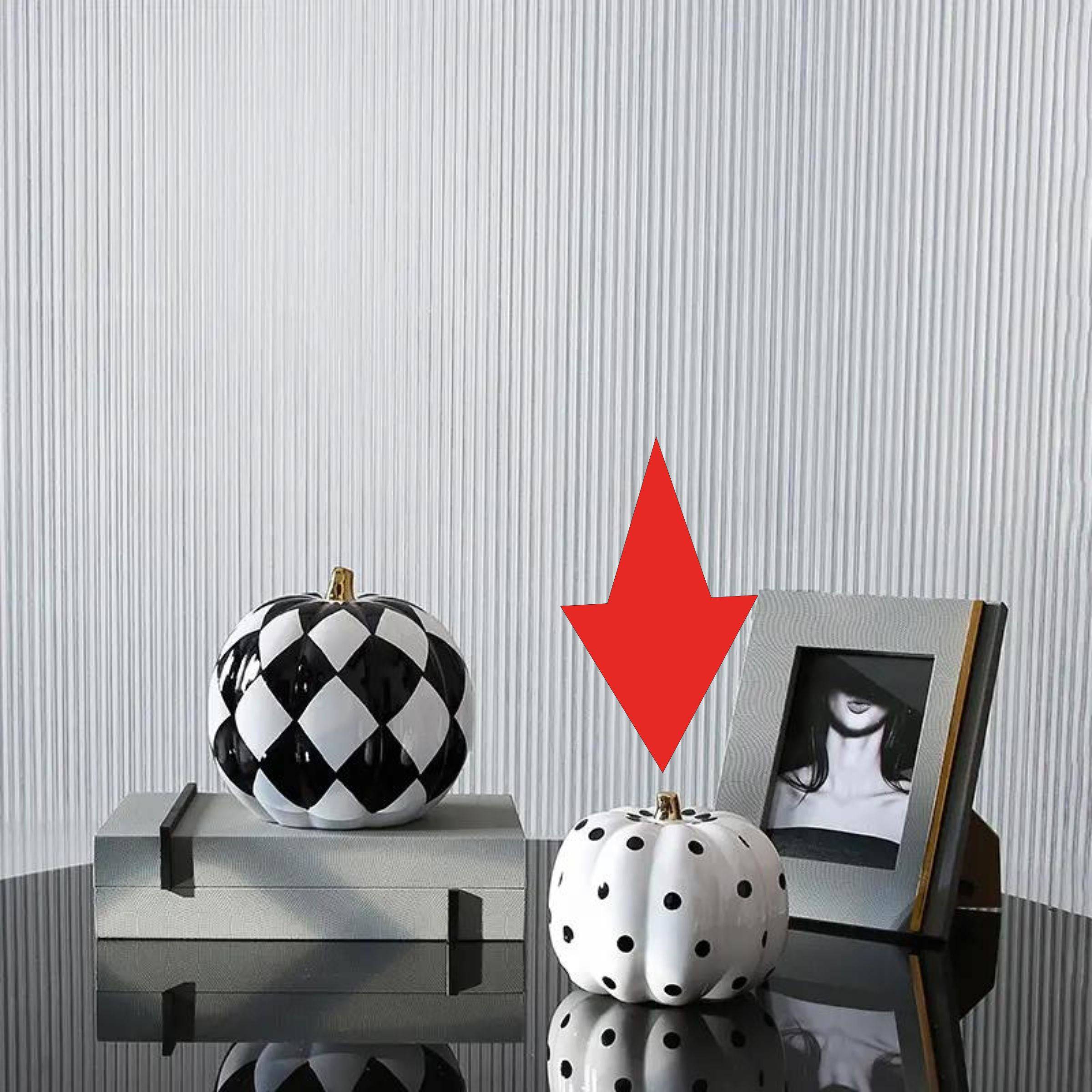 Grid Pumpkin Decoration-B Fa-D1988B - Home Decor Figurines - ebarza Furniture UAE | Shop Modern Furniture in Abu Dhabi & Dubai - مفروشات ايبازرا في الامارات | تسوق اثاث عصري وديكورات مميزة في دبي وابوظبي