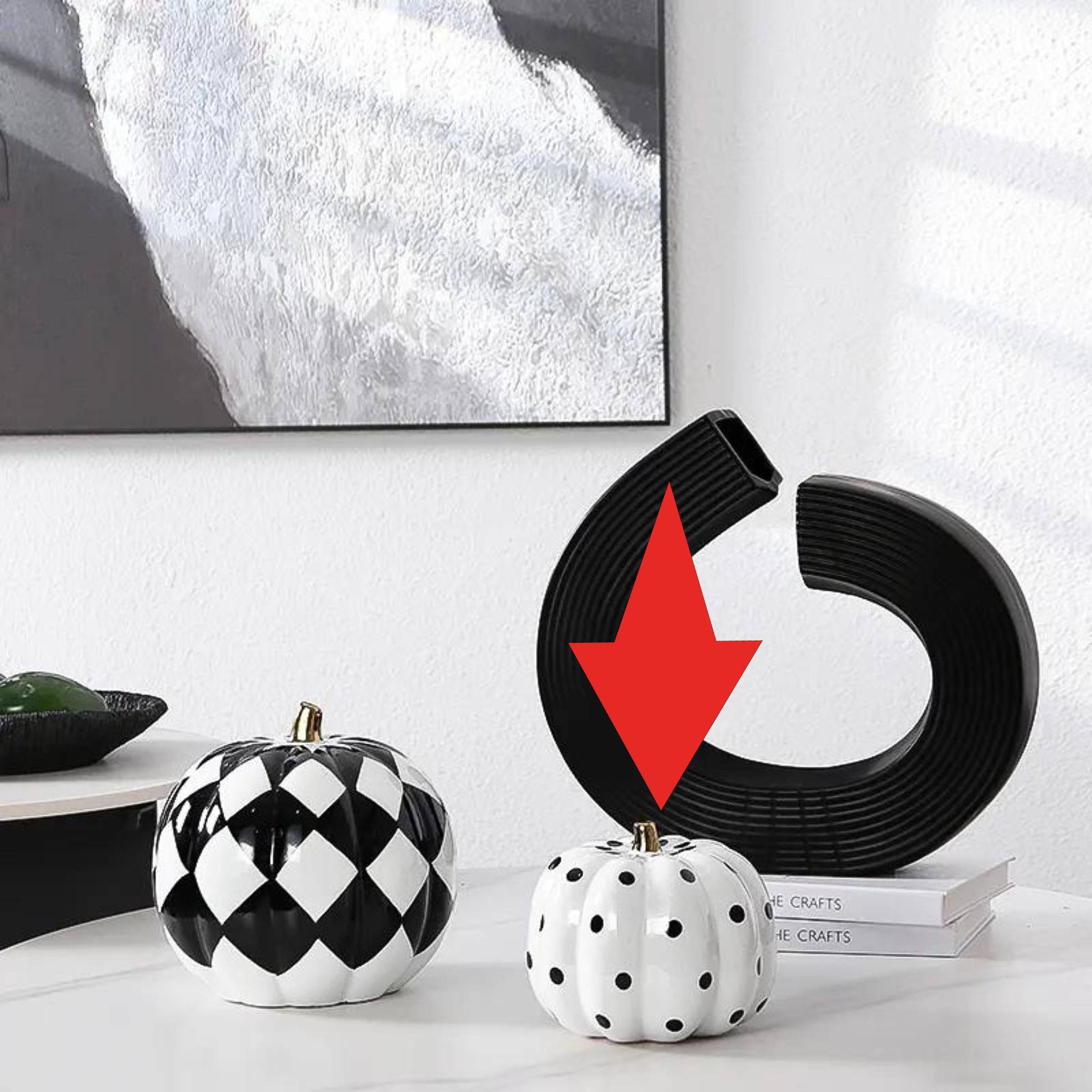 Grid Pumpkin Decoration-B Fa-D1988B - Home Decor Figurines - ebarza Furniture UAE | Shop Modern Furniture in Abu Dhabi & Dubai - مفروشات ايبازرا في الامارات | تسوق اثاث عصري وديكورات مميزة في دبي وابوظبي