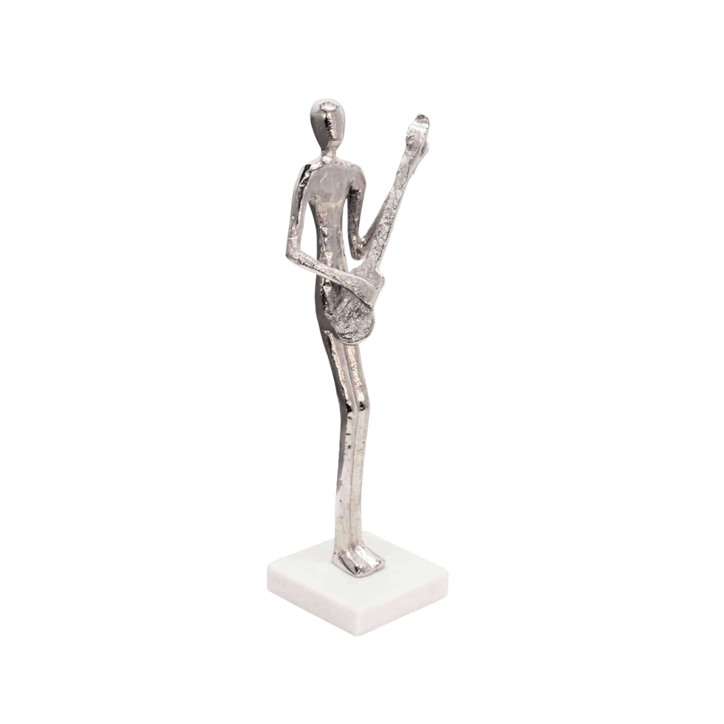 Guitar Musician On Marble Base 15581-01 - Home Decor Figurines - ebarza Furniture UAE | Shop Modern Furniture in Abu Dhabi & Dubai - مفروشات ايبازرا في الامارات | تسوق اثاث عصري وديكورات مميزة في دبي وابوظبي