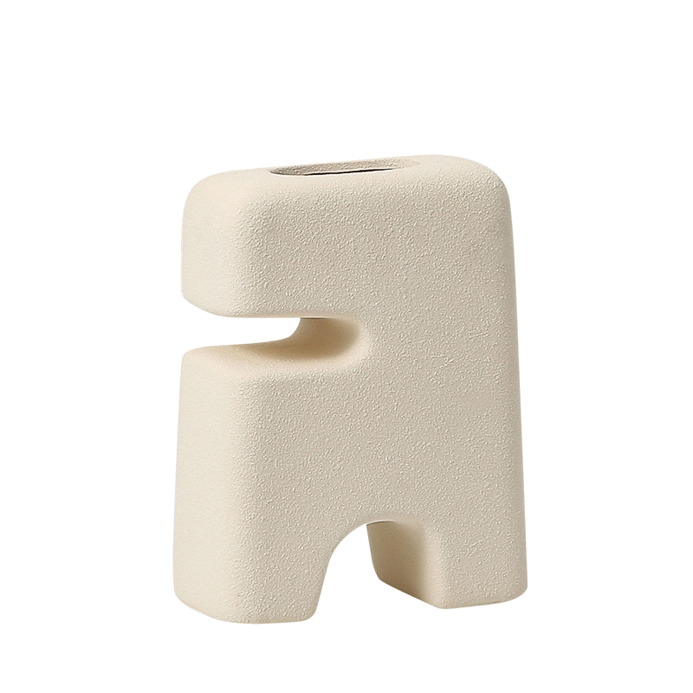 Half-cut bipedal bottle figurine by BEACON, a unique home decor decorative figurine with a modern design.