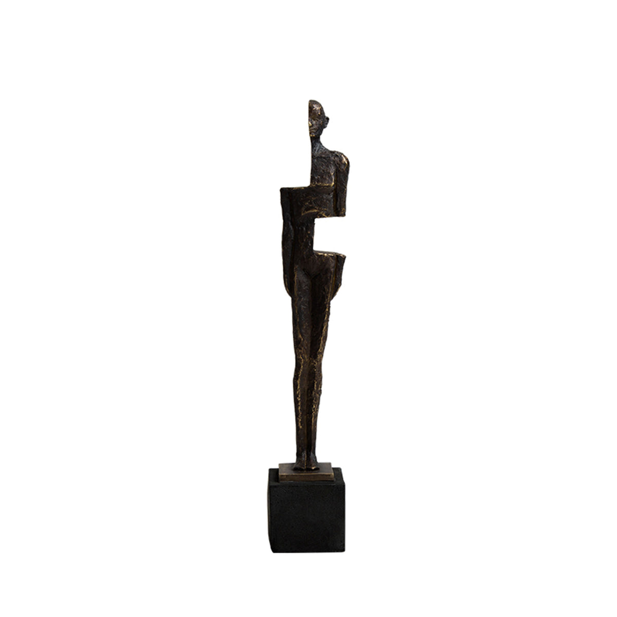 Half-faced sculpture from BEACON home decor figurines, artistic ceramic sculpture with detailed craftsmanship.