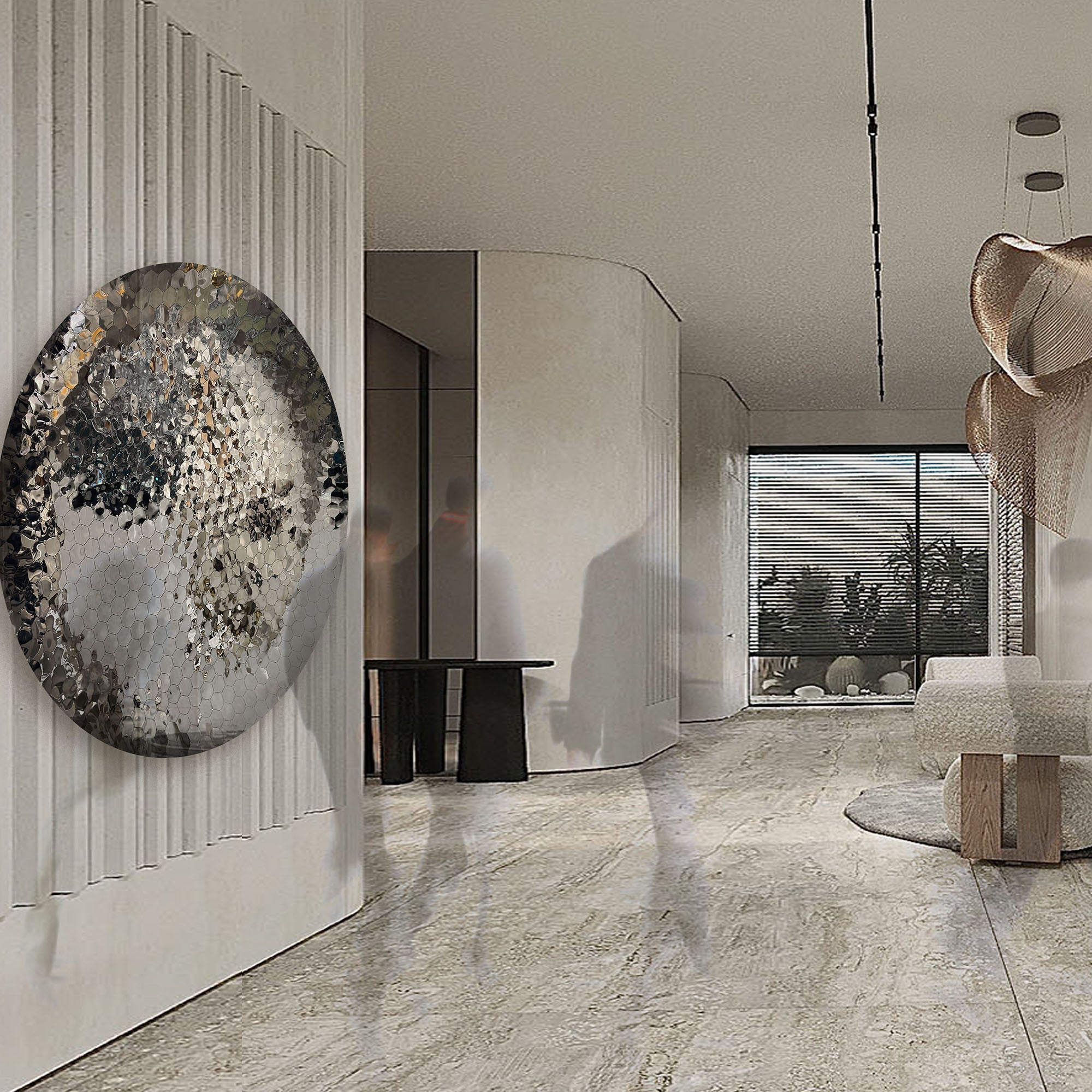 Hand Crafted Mirror Stainless Steel Artwork BG20220036 - Artwork - ebarza Furniture UAE | Shop Modern Furniture in Abu Dhabi & Dubai - مفروشات ايبازرا في الامارات | تسوق اثاث عصري وديكورات مميزة في دبي وابوظبي