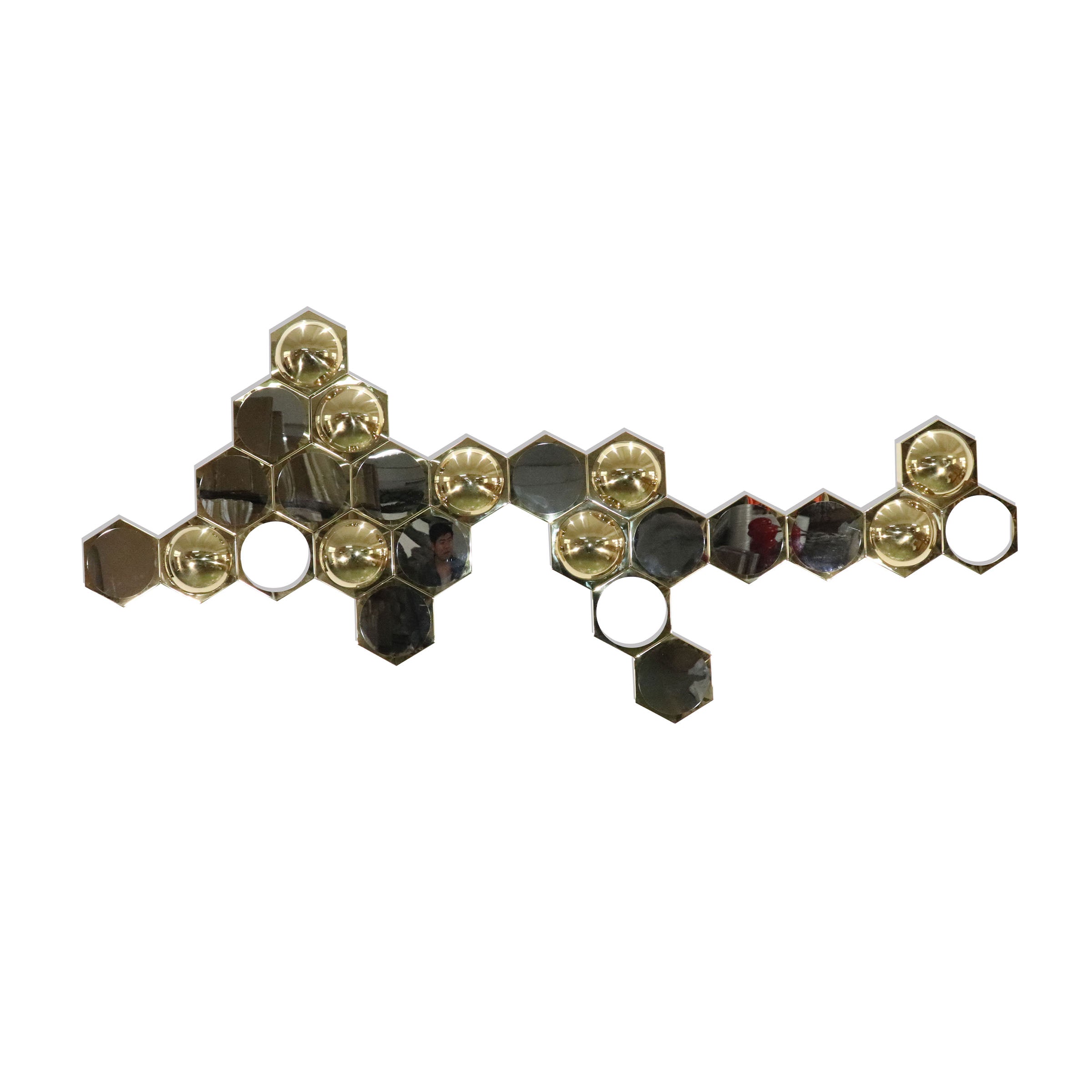 Hand Crafted Stainless Connected Nodes Steel Artwork BG2020007 - Artwork - ebarza Furniture UAE | Shop Modern Furniture in Abu Dhabi & Dubai - مفروشات ايبازرا في الامارات | تسوق اثاث عصري وديكورات مميزة في دبي وابوظبي