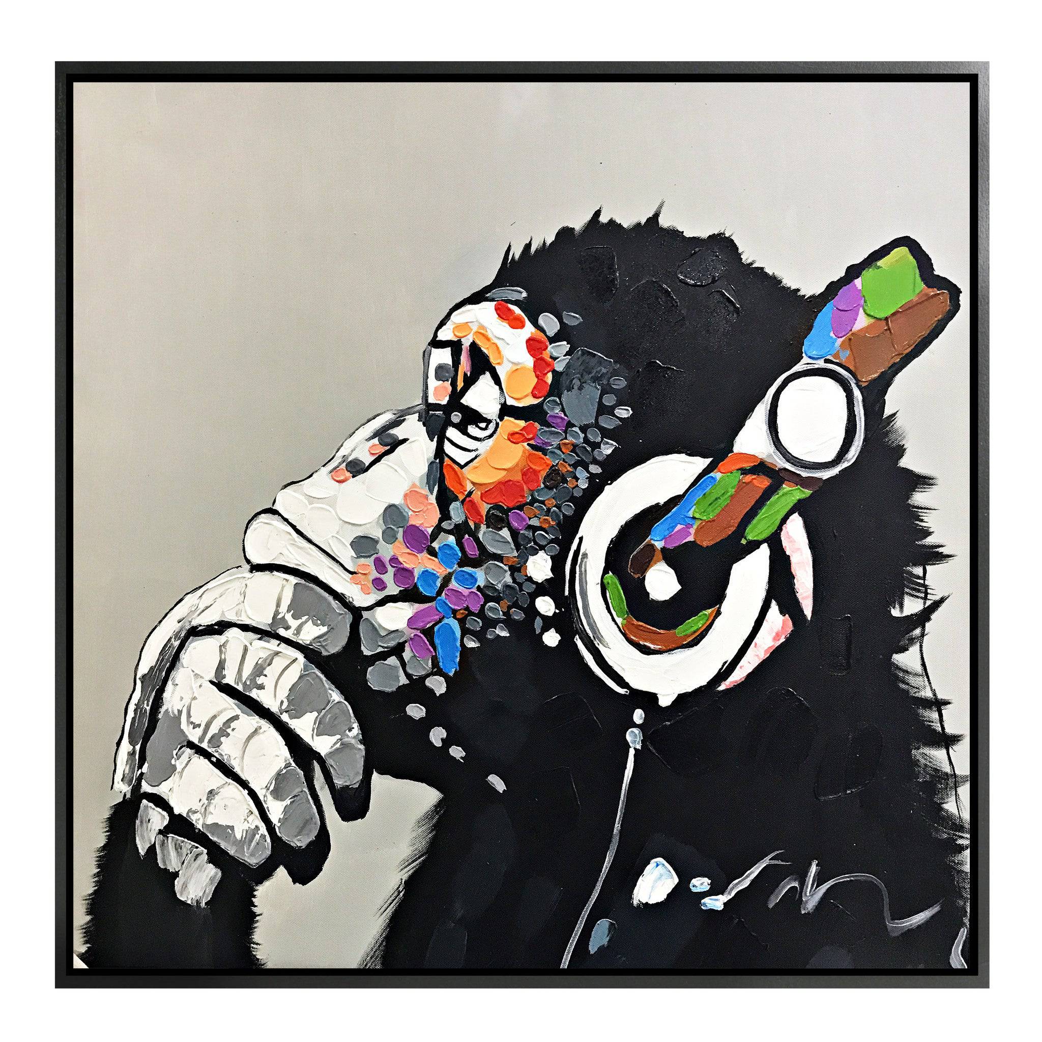 Hand Painted Art Painting With Frame 105X105 Cm PNM002-SOAP0003 - Paintings - ebarza Furniture UAE | Shop Modern Furniture in Abu Dhabi & Dubai - مفروشات ايبازرا في الامارات | تسوق اثاث عصري وديكورات مميزة في دبي وابوظبي